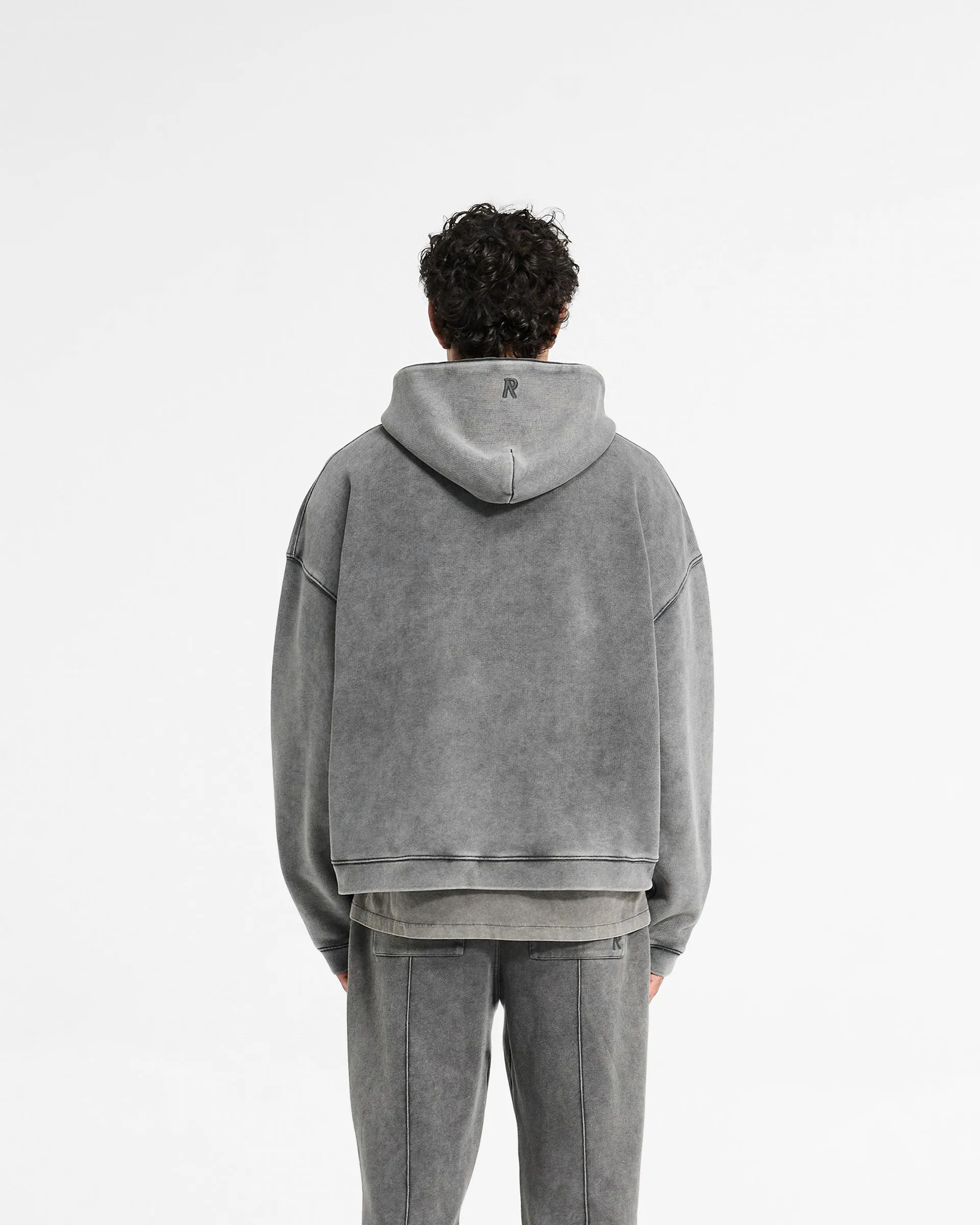 Initial Boxy Hoodie - Vintage Grey sold by Represent product image thumbnail 4