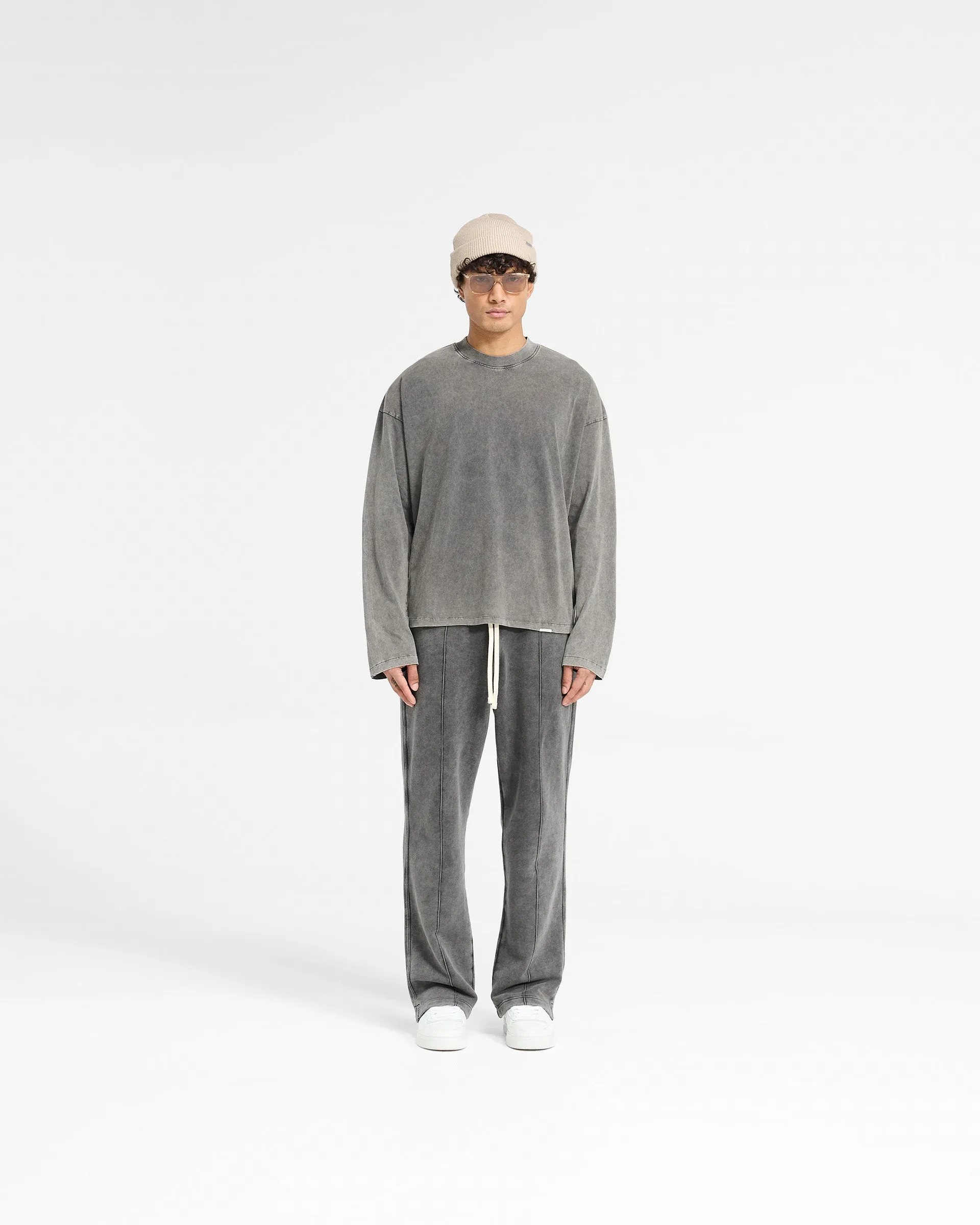 Initial Long Sleeve Open Cuff T-Shirt - Vintage Grey sold by Represent product image thumbnail 5