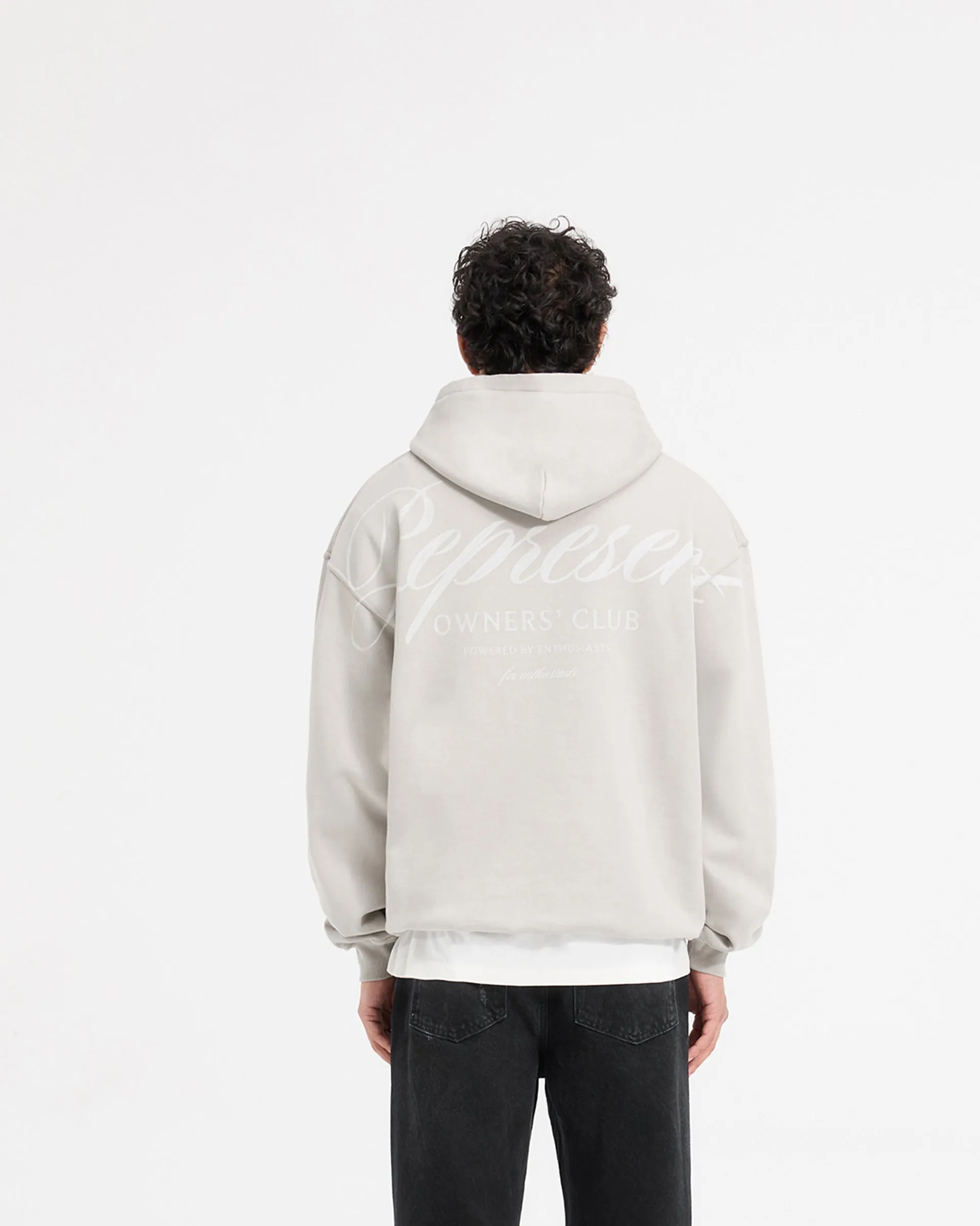 Represent X Ounass Owners Club Script Hoodie - Rock sold by Represent product image thumbnail 5