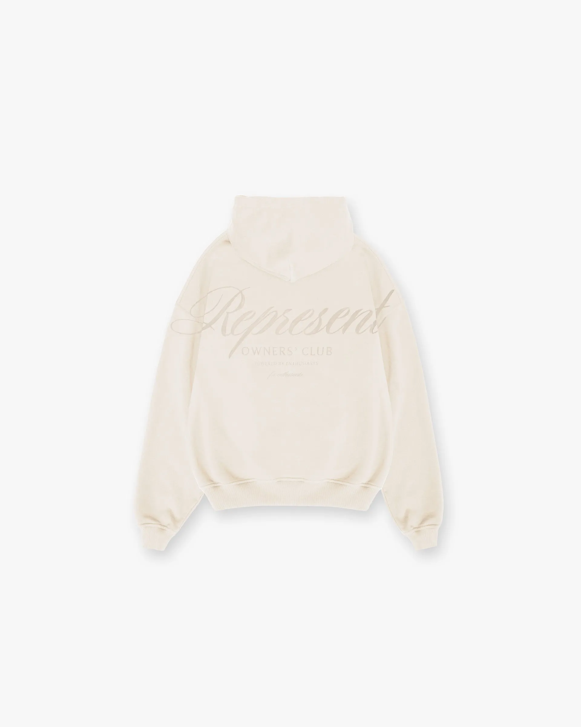 Represent X Ounass Owners Club Script Hoodie - Island Fossil sold by Represent product image thumbnail 2