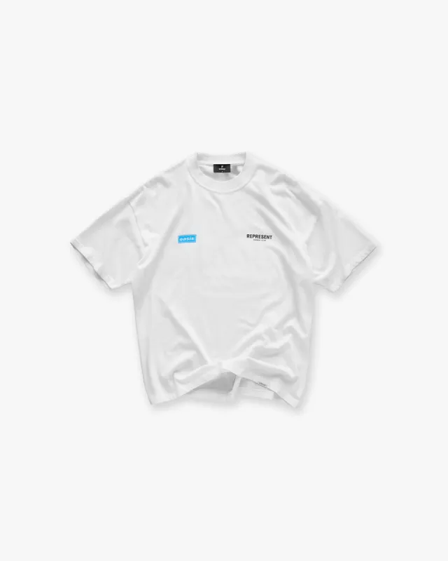 Represent X Oasis Owners Club T-Shirt - Flat White made by Represent