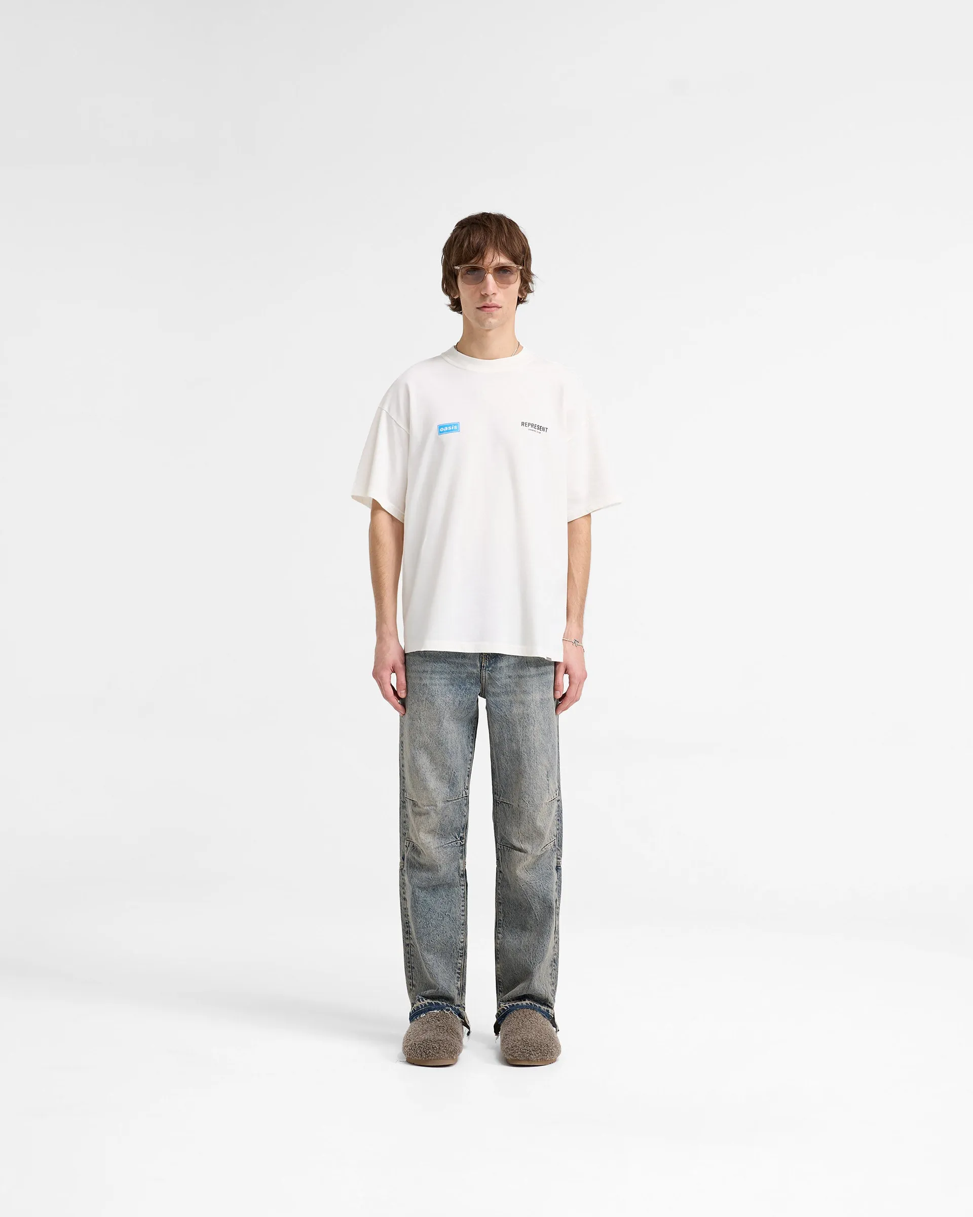 Represent X Oasis Owners Club T-Shirt - Flat White sold by Represent product image thumbnail 5
