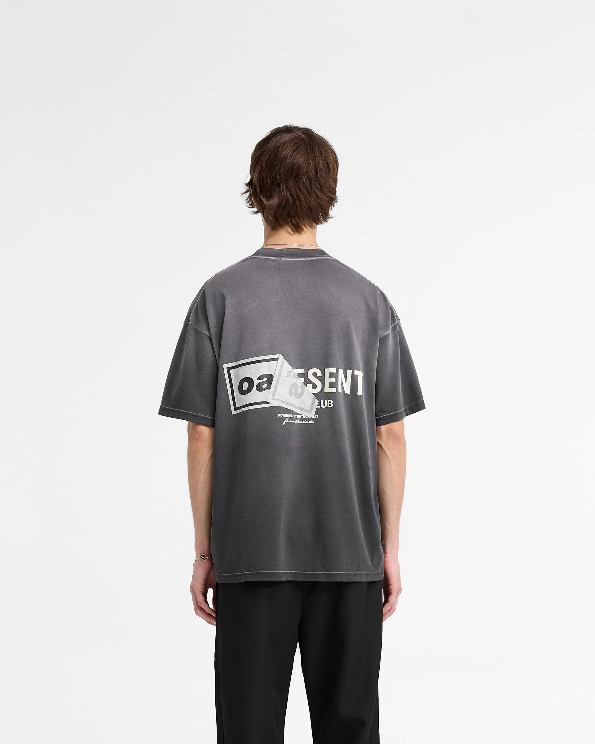 Represent X Oasis Owners Club T-Shirt - Stained Black sold by Represent product image thumbnail 4