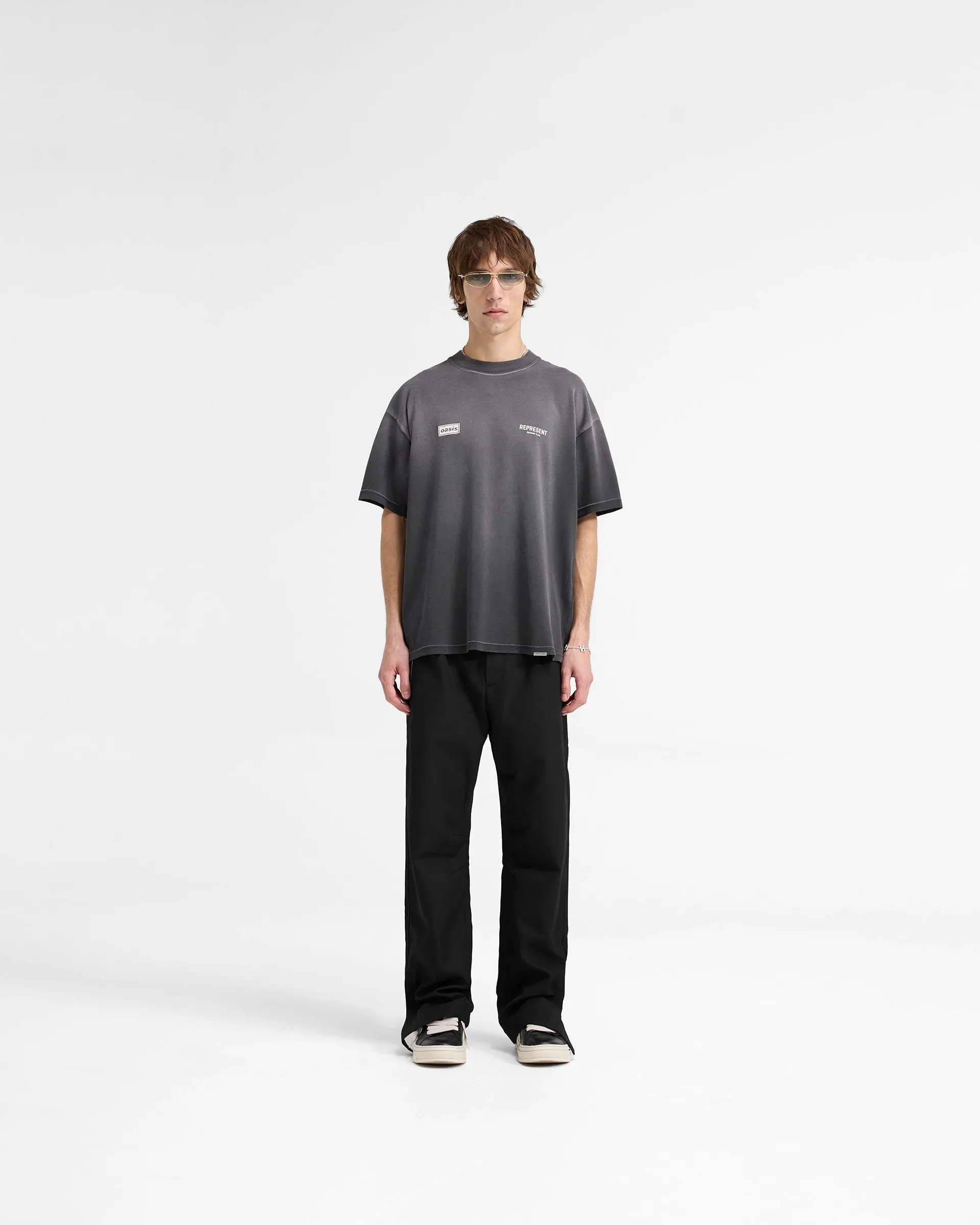 Represent X Oasis Owners Club T-Shirt - Stained Black sold by Represent product image thumbnail 5