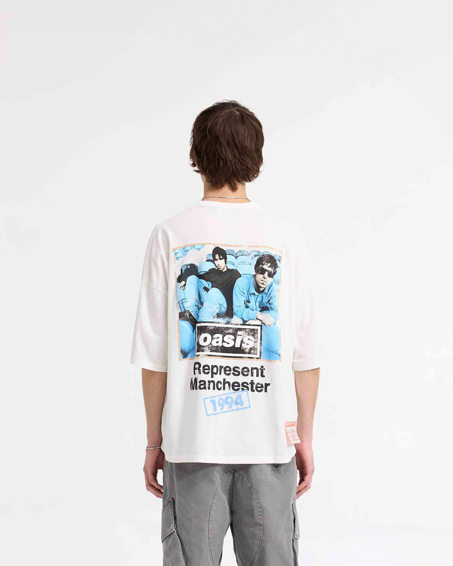 Represent X Oasis Maine Road T-Shirt - Flat White sold by Represent product image thumbnail 4