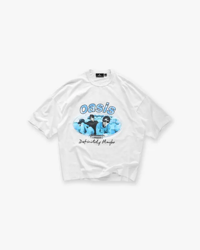 Represent X Oasis Maine Road T-Shirt - Flat White made by Represent