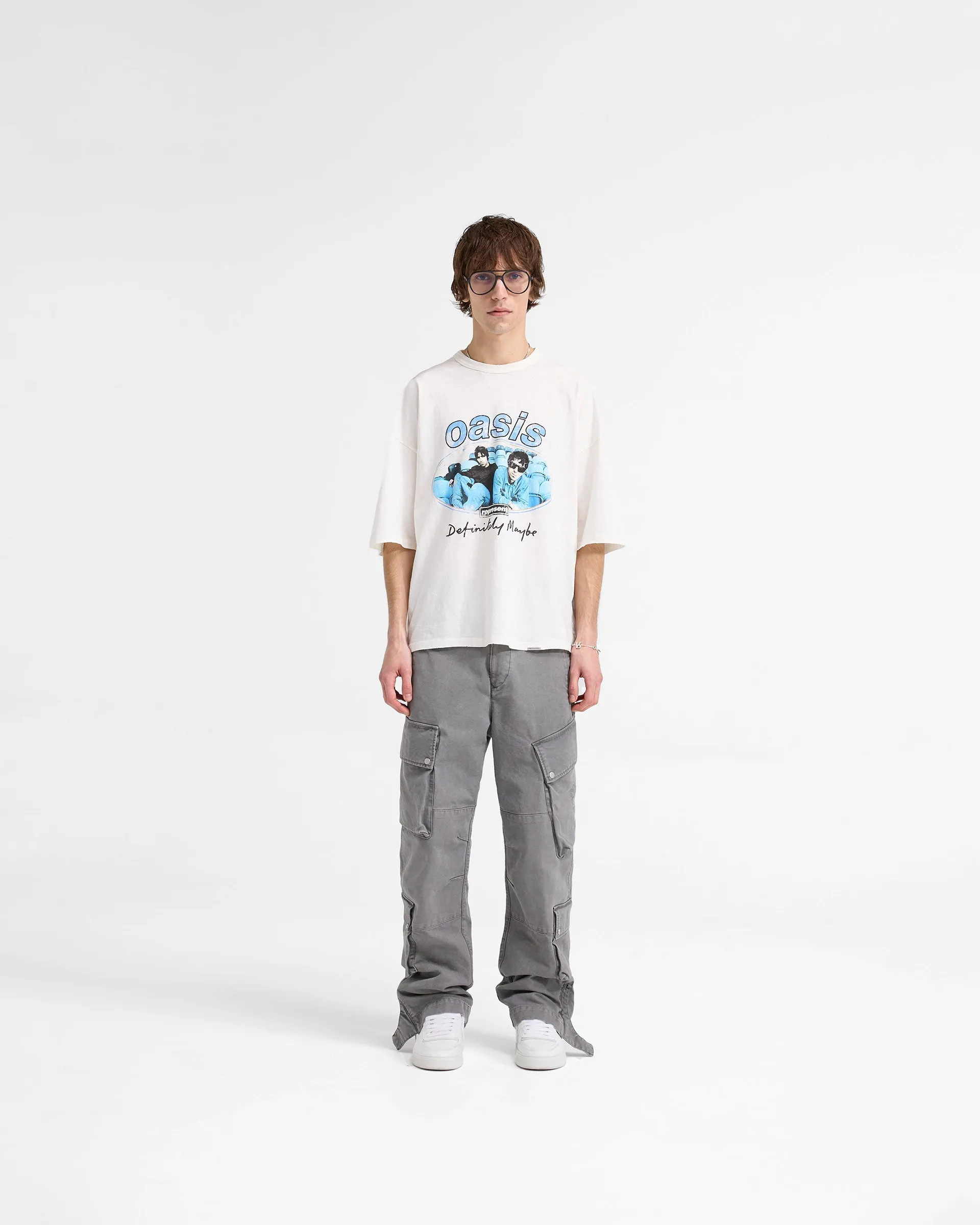 Represent X Oasis Maine Road T-Shirt - Flat White sold by Represent product image thumbnail 5