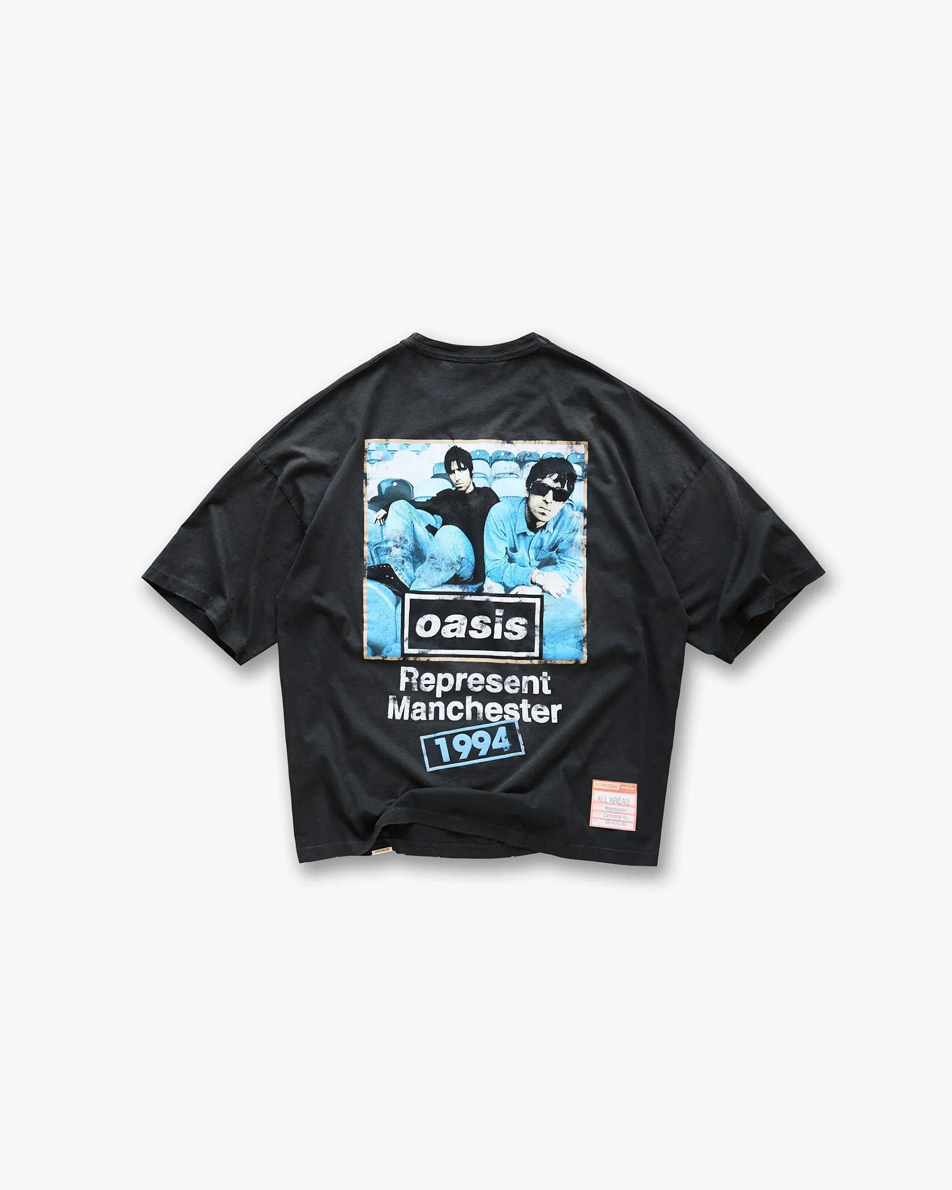 Represent X Oasis Maine Road T-Shirt - Washed Black sold by Represent product image thumbnail 2