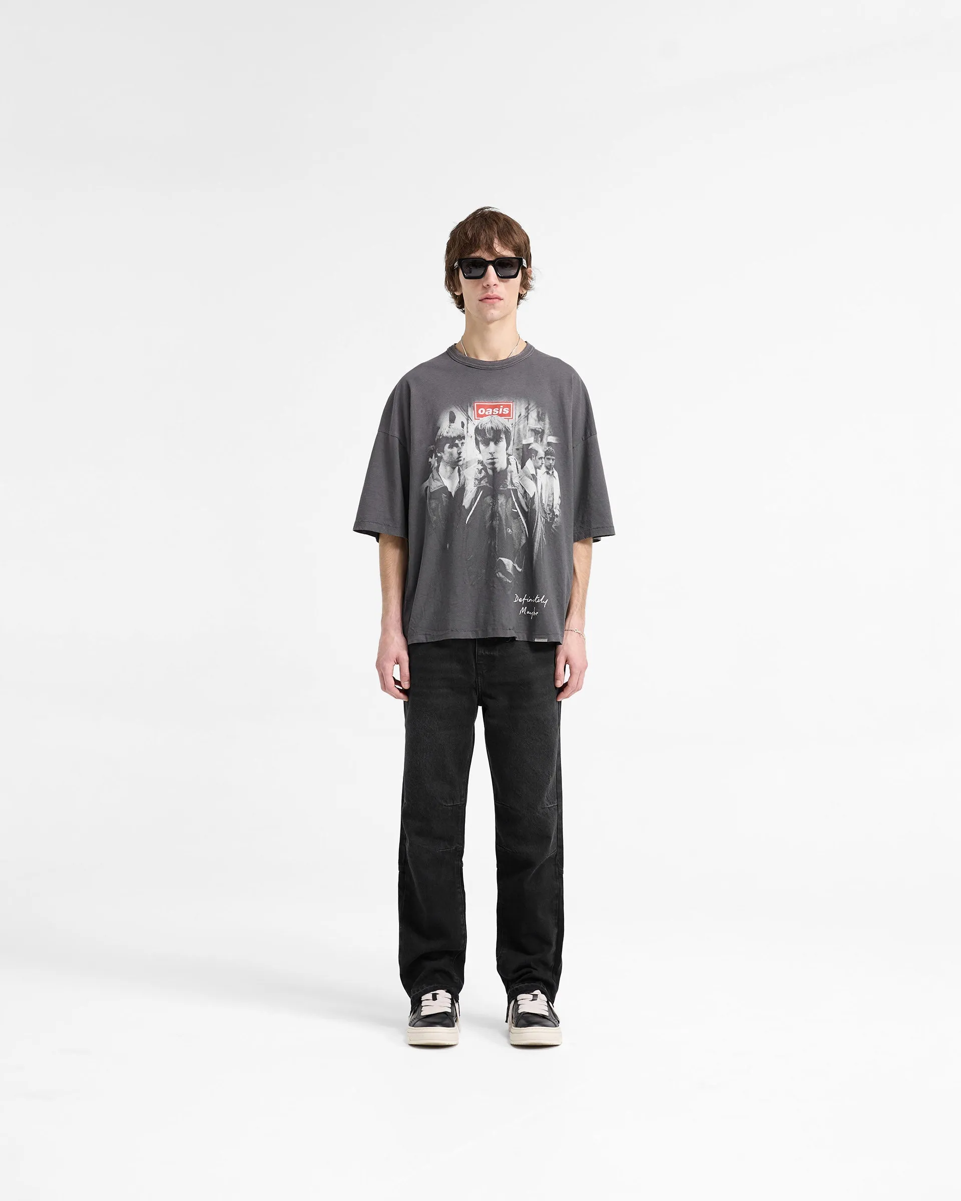 Represent X Oasis Definitely Maybe T-Shirt - Washed Black sold by Represent product image thumbnail 5