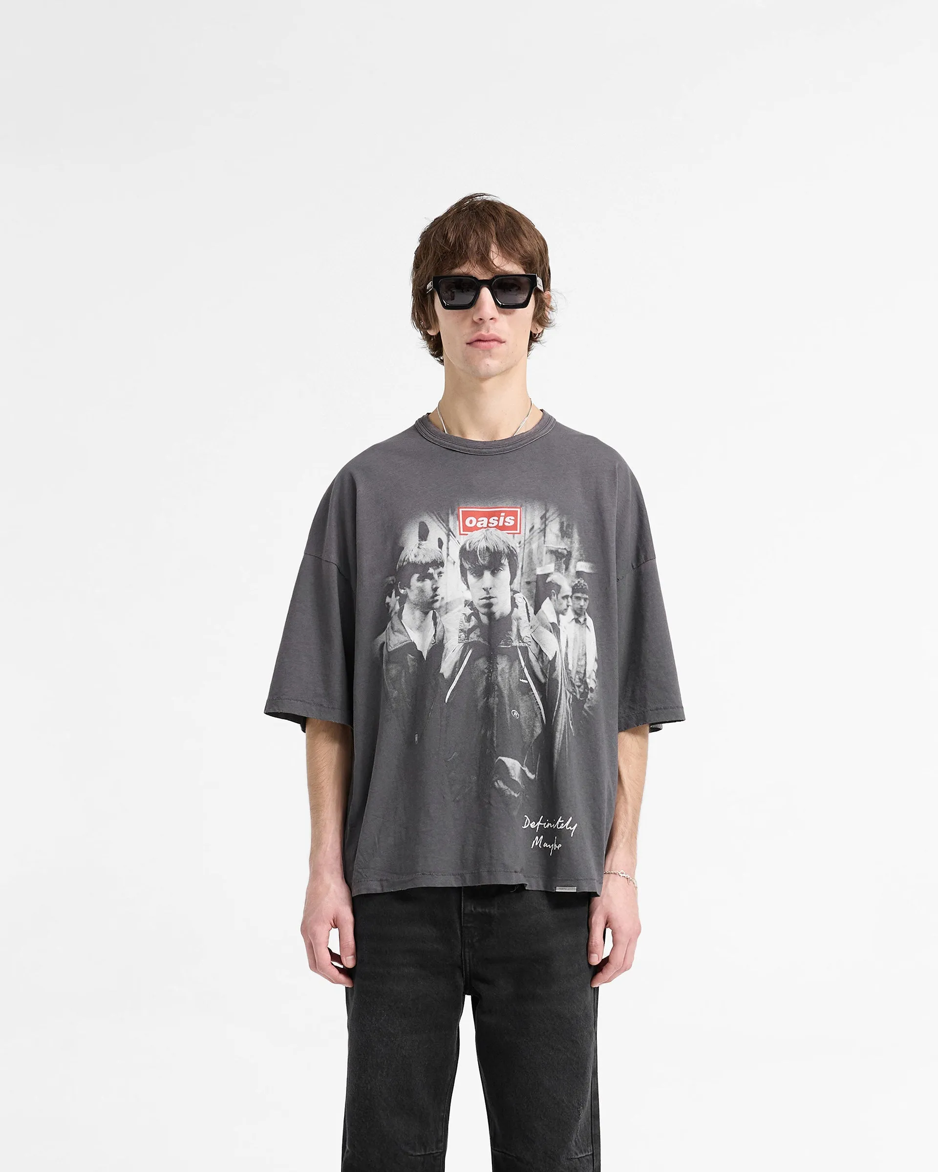 Represent X Oasis Definitely Maybe T-Shirt - Washed Black sold by Represent product image thumbnail 3