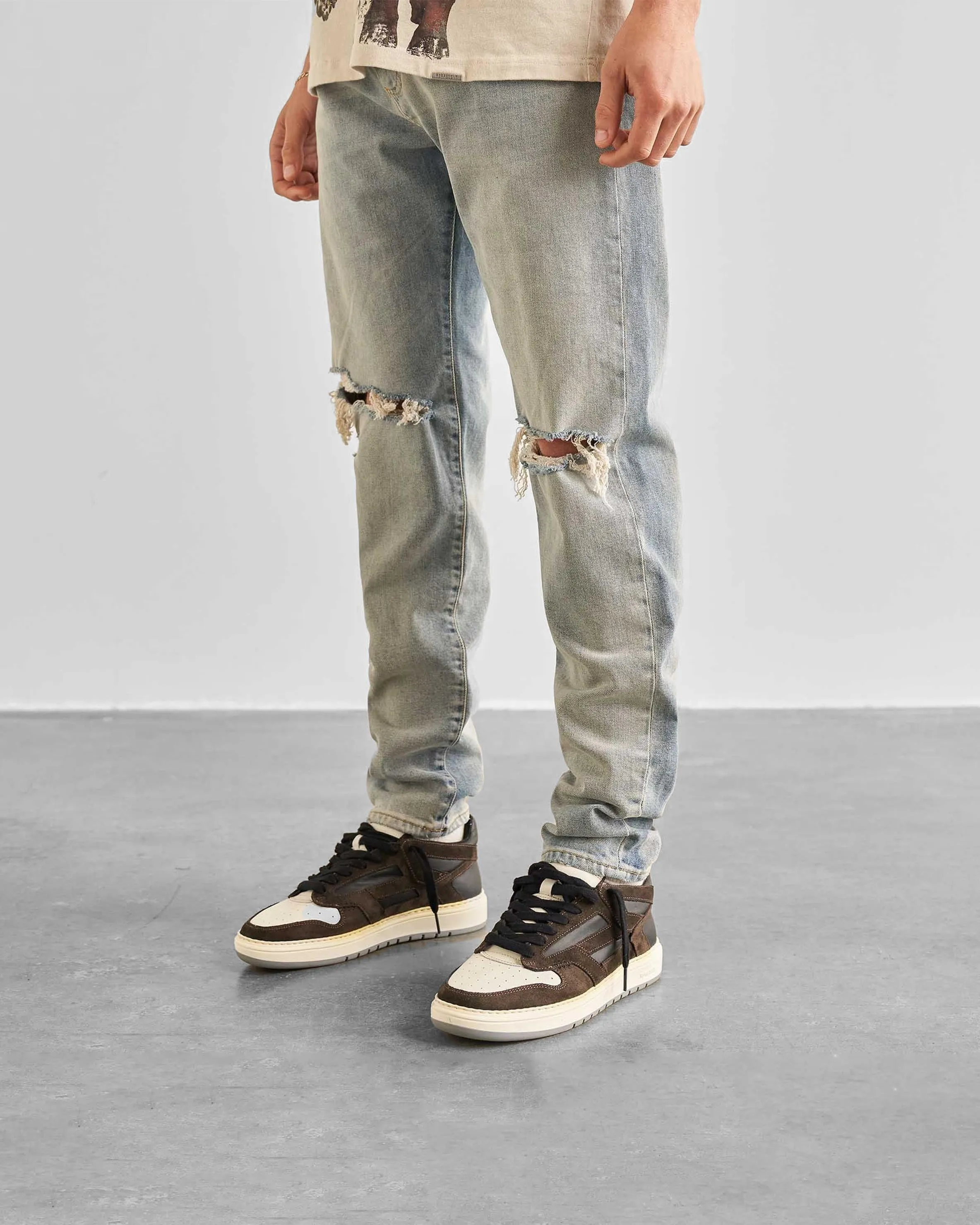 Baggy Destroyer Denim - Worn Blue sold by Represent product image thumbnail 2