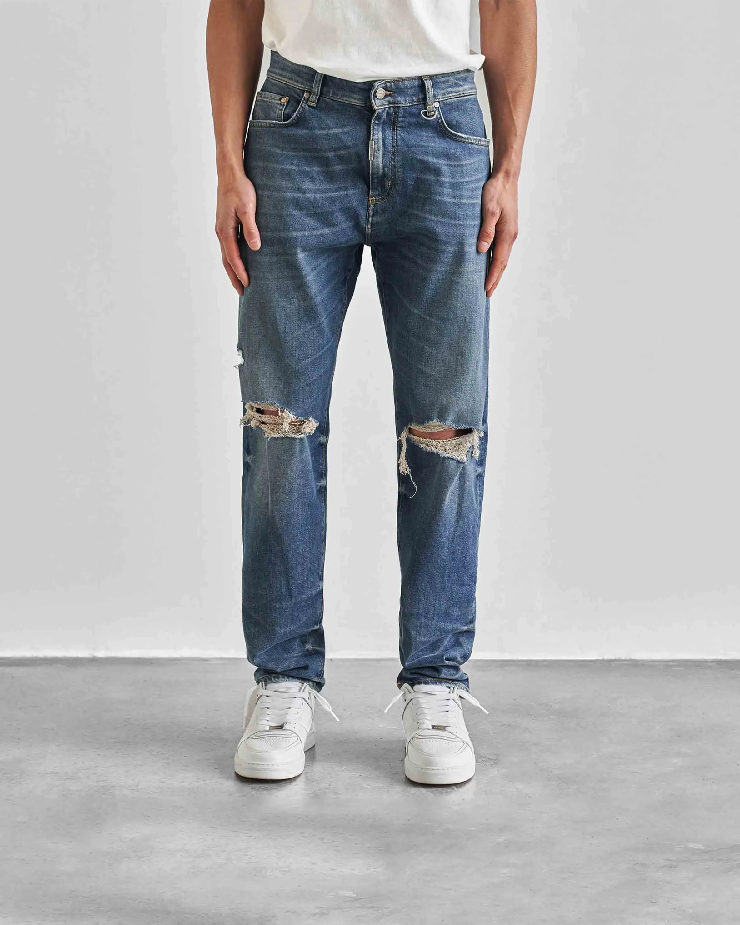 Baggy Destroyer Denim - Vintage Blue sold by Represent product image thumbnail 2