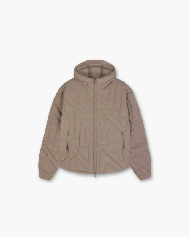 Initial Lightweight Hooded Jacket - Mushroom sold by Represent