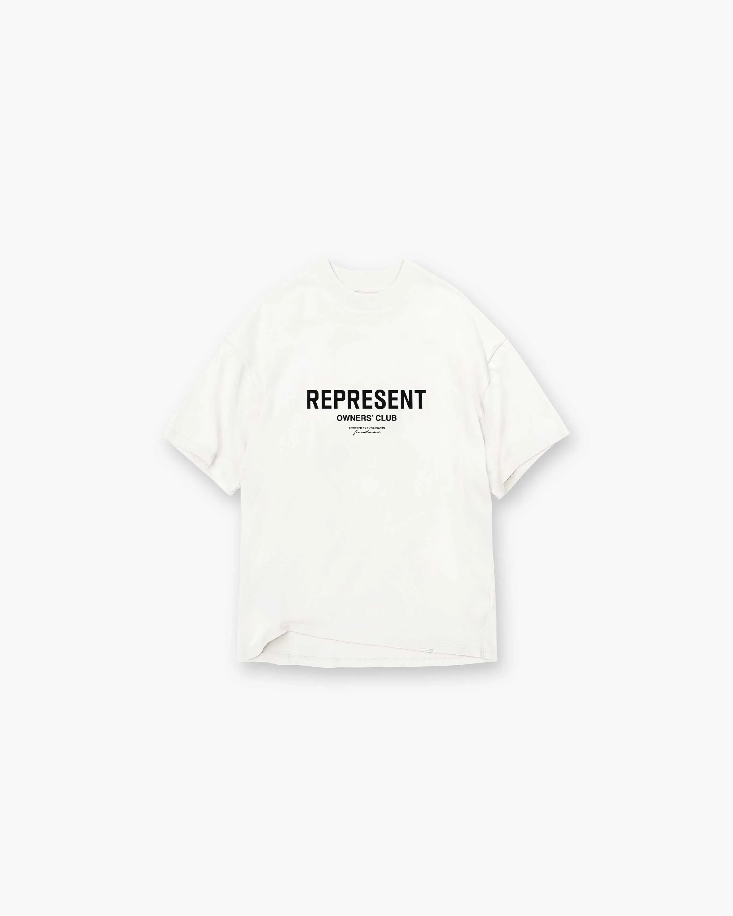 Represent Owners Club Front T-Shirt - Flat White sold by Represent
