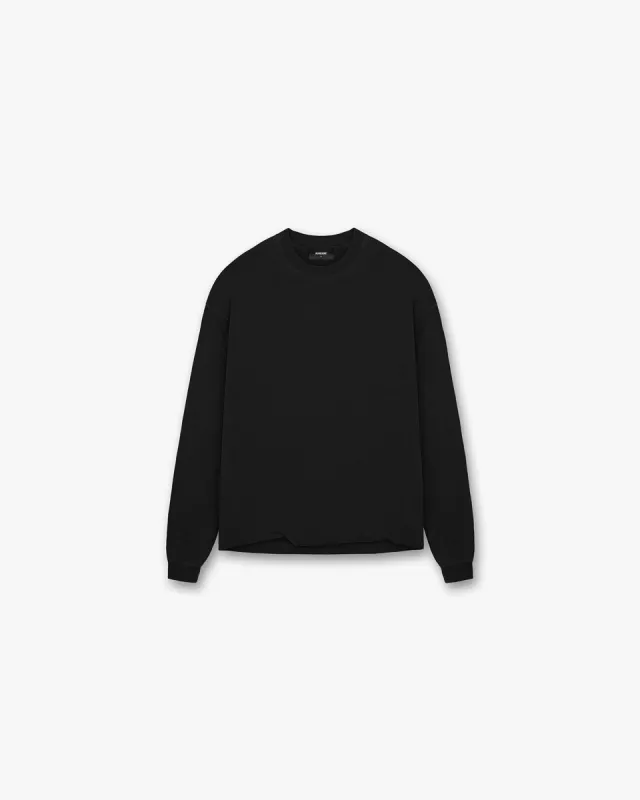 Initial Long Sleeve T-Shirt - Jet Black made by Represent