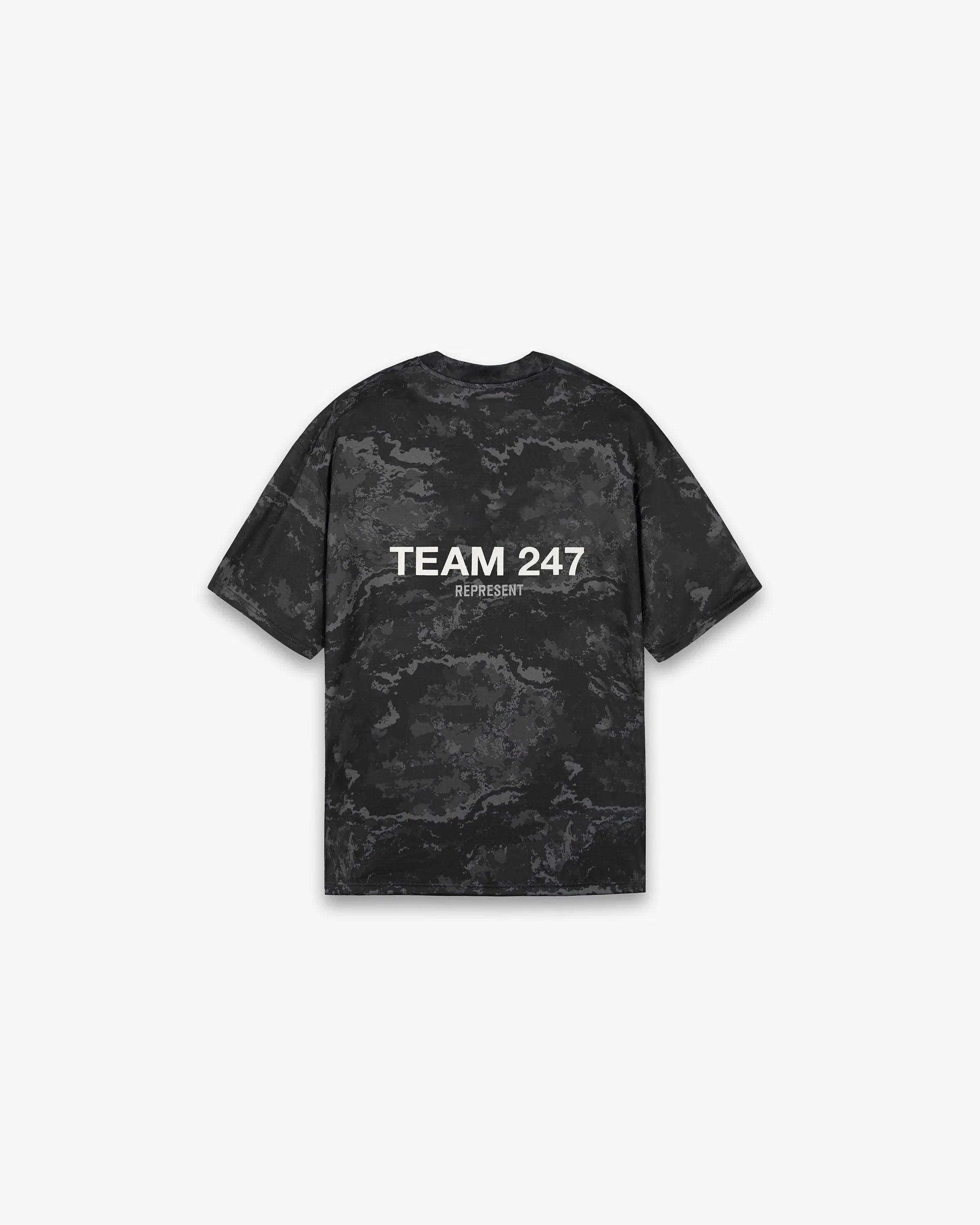 Team 247 Oversized T-Shirt - Black Camo sold by Represent product image thumbnail 2