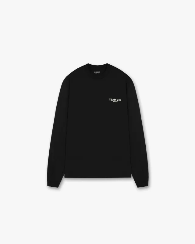 Team 247 Long Sleeve T-Shirt - Black sold by Represent