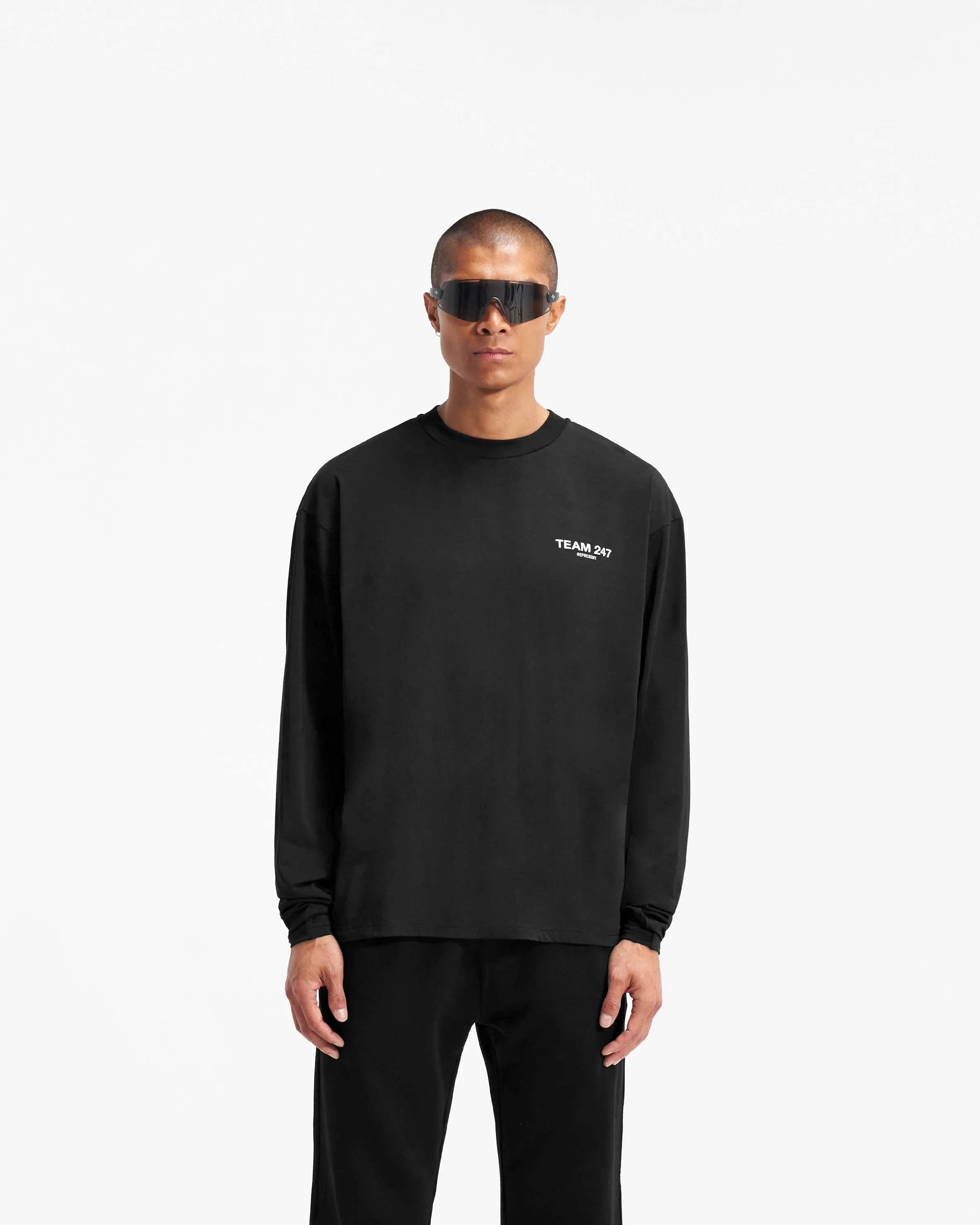 Team 247 Long Sleeve T-Shirt - Black sold by Represent product image thumbnail 3