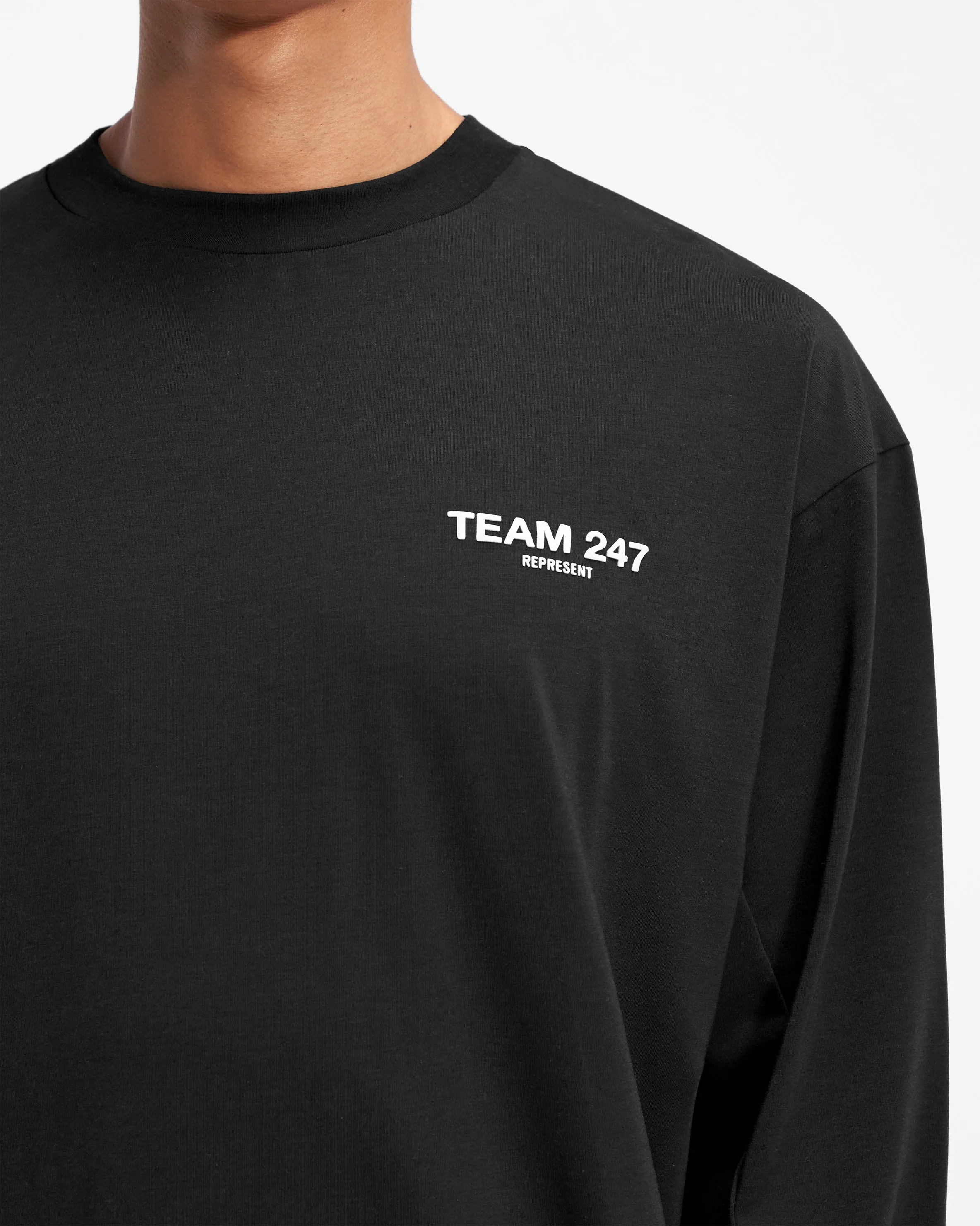 Team 247 Long Sleeve T-Shirt - Black sold by Represent product image thumbnail 5