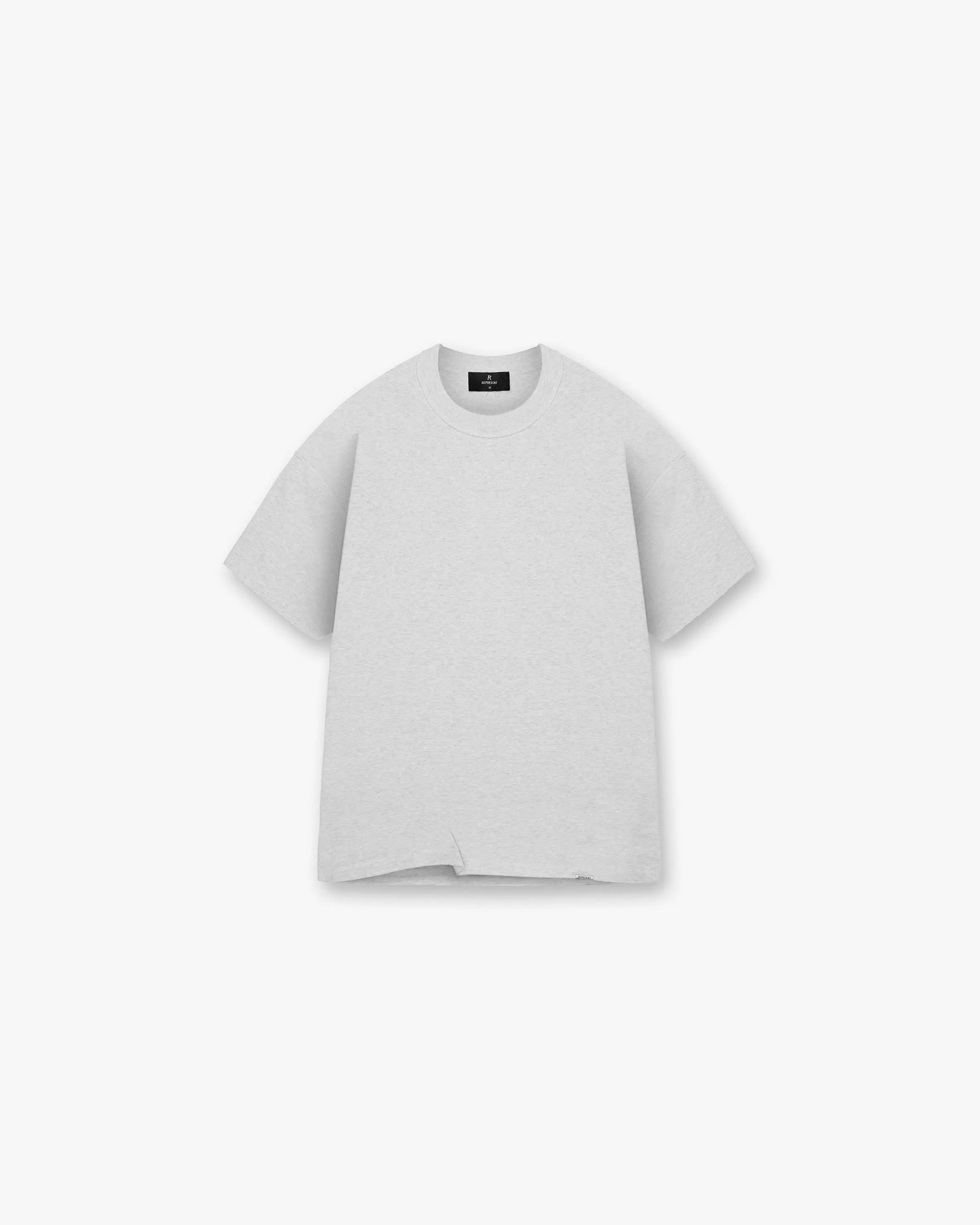 Heavyweight Initial T-Shirt - Ice Grey Marl sold by Represent