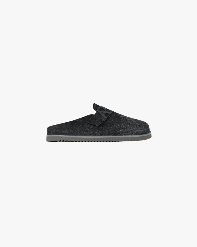 Initial Mule Fleck Hairy Suede - Off Black made by Represent