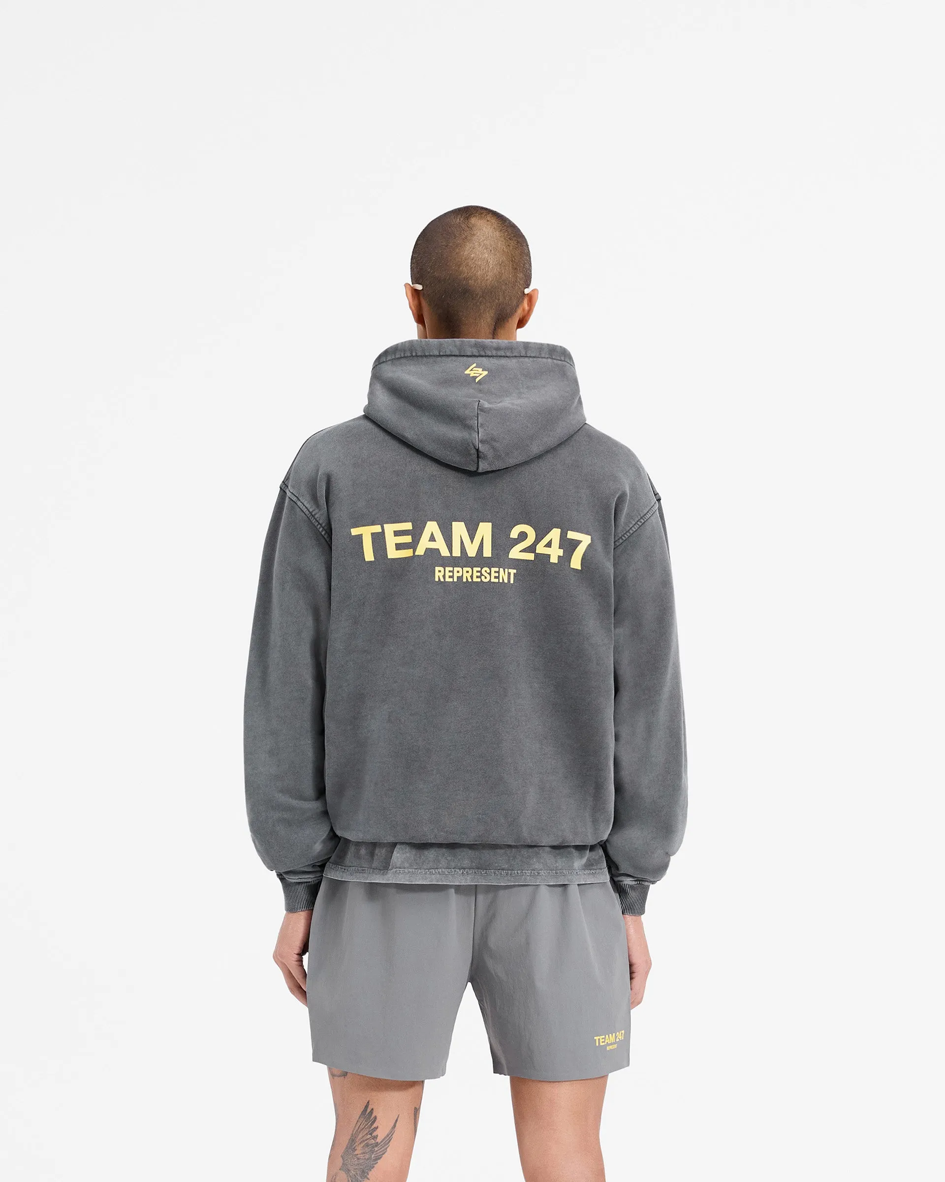 Team 247 Oversized Hoodie - Pewter Lemon sold by Represent product image thumbnail 5