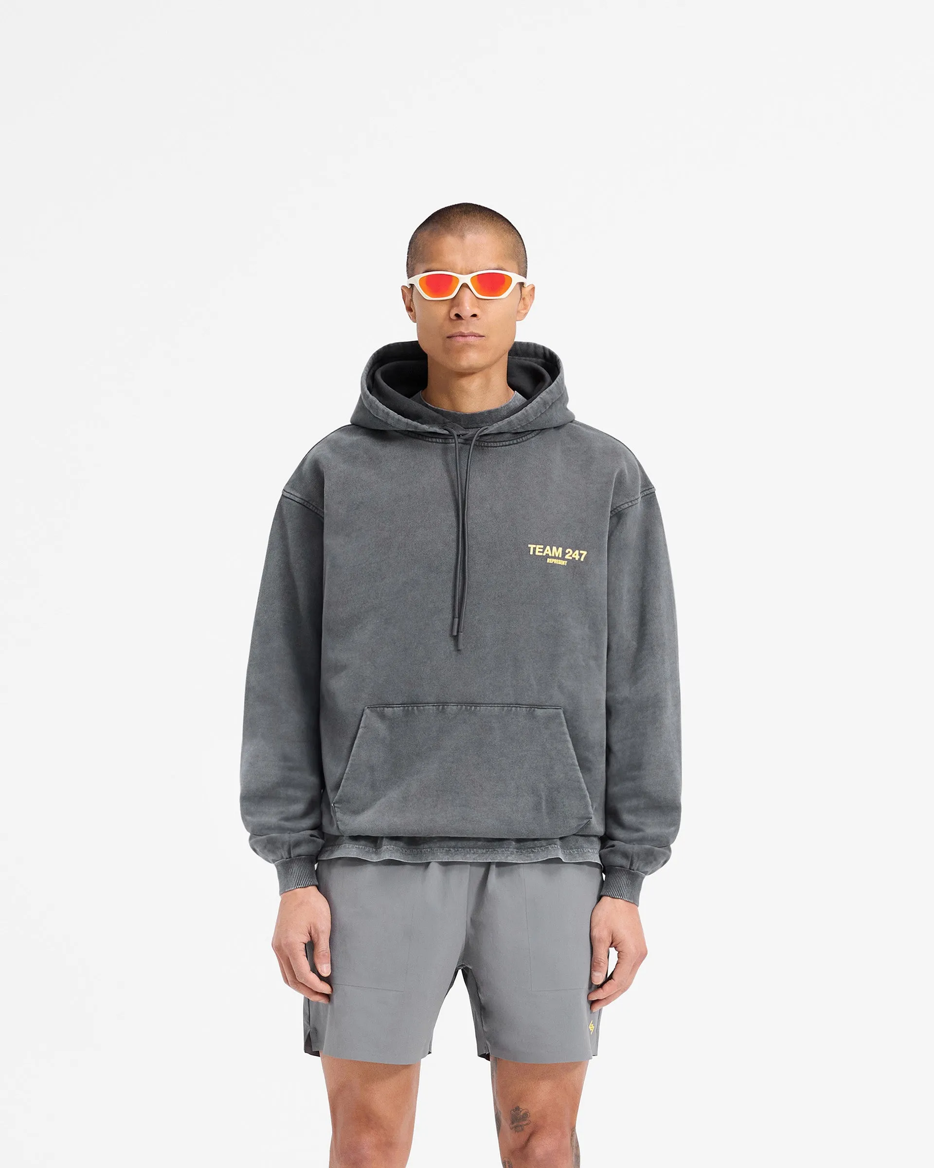 Team 247 Oversized Hoodie - Pewter Lemon sold by Represent product image thumbnail 3