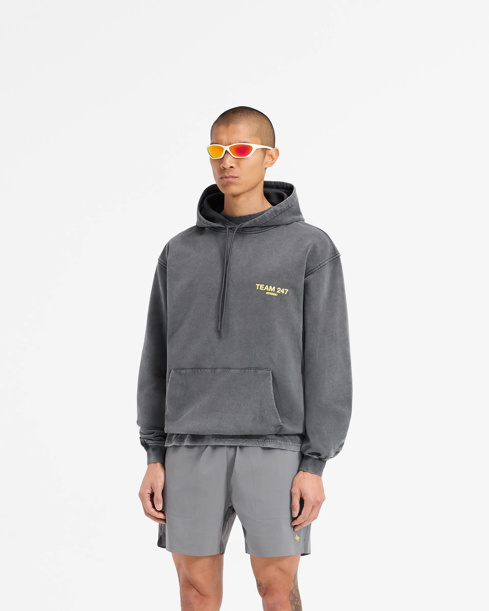 Team 247 Oversized Hoodie - Pewter Lemon sold by Represent product image thumbnail 4