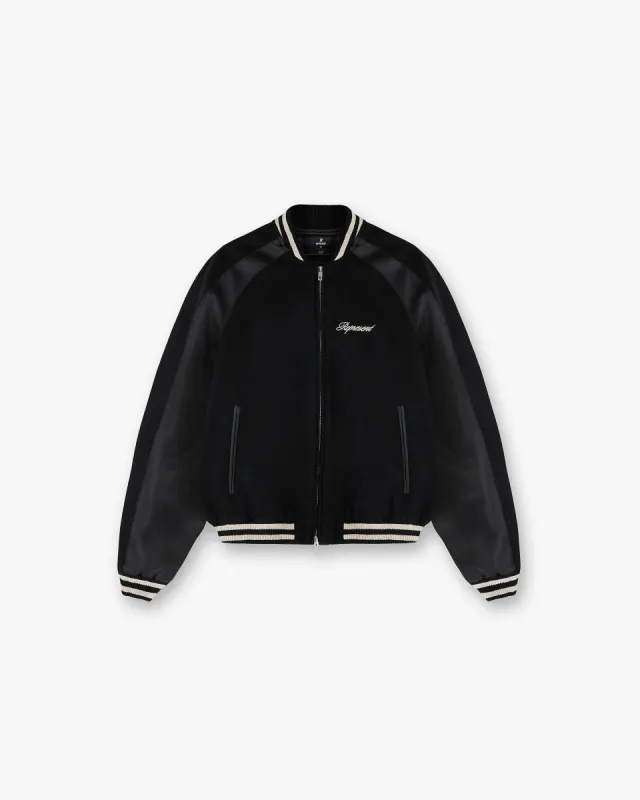 Raglan Varsity Jacket - Black sold by Represent
