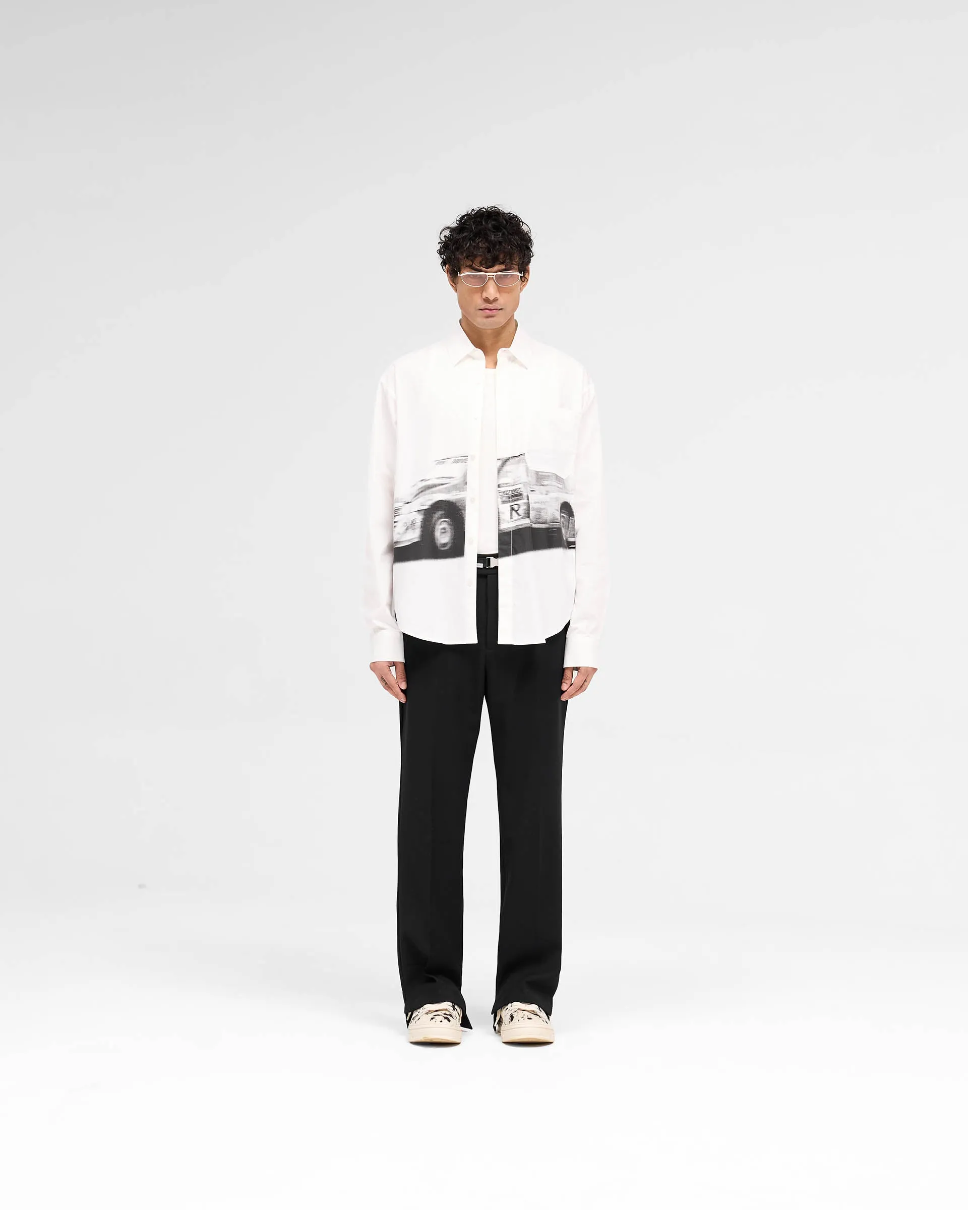 Raceway Shirt - Off White sold by Represent product image thumbnail 5