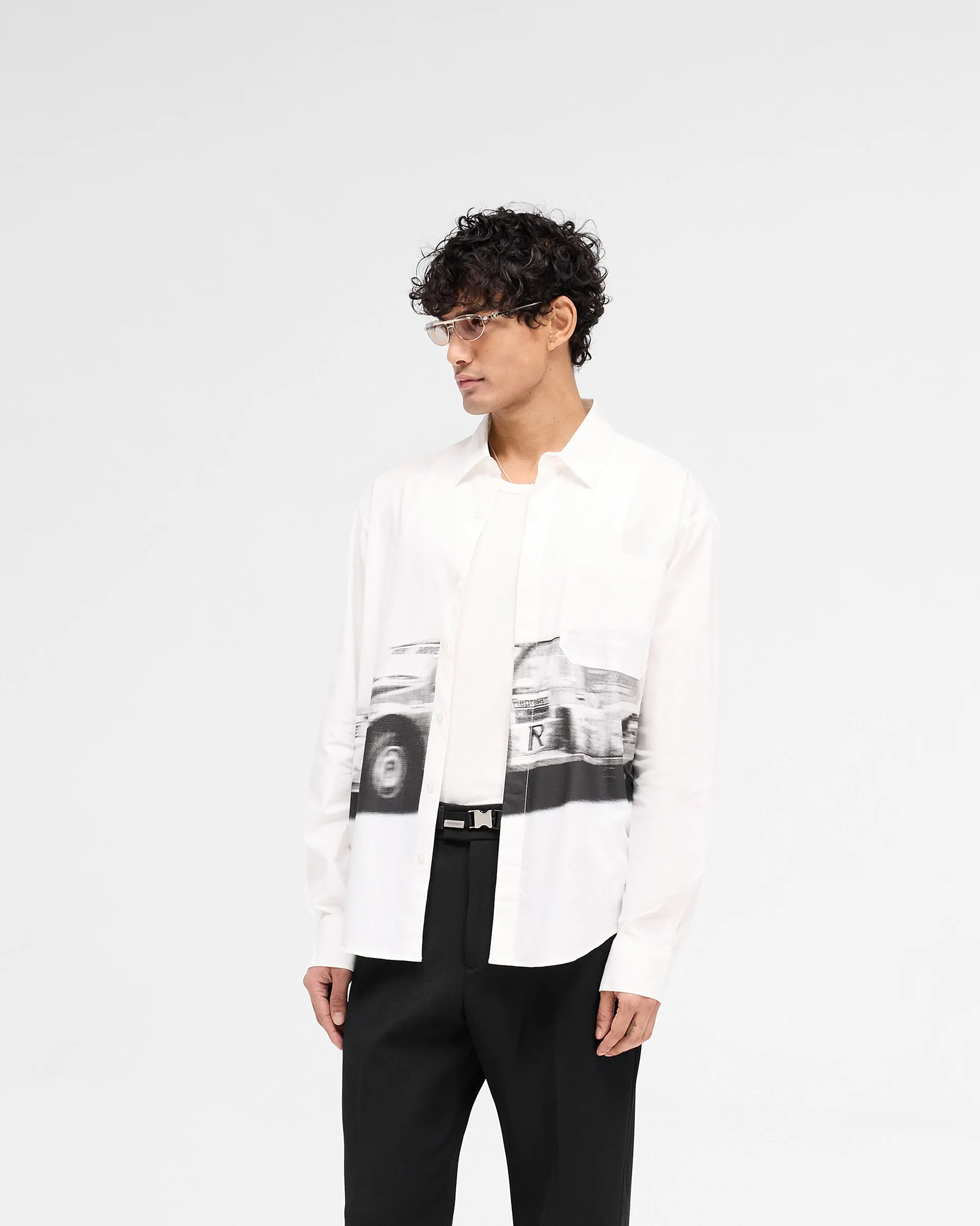 Raceway Shirt - Off White sold by Represent product image thumbnail 2