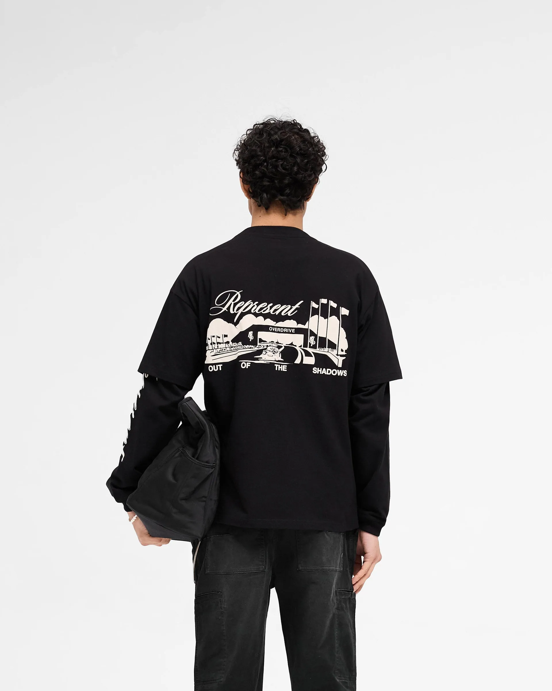 Raceway T-Shirt - Jet Black sold by Represent product image thumbnail 5