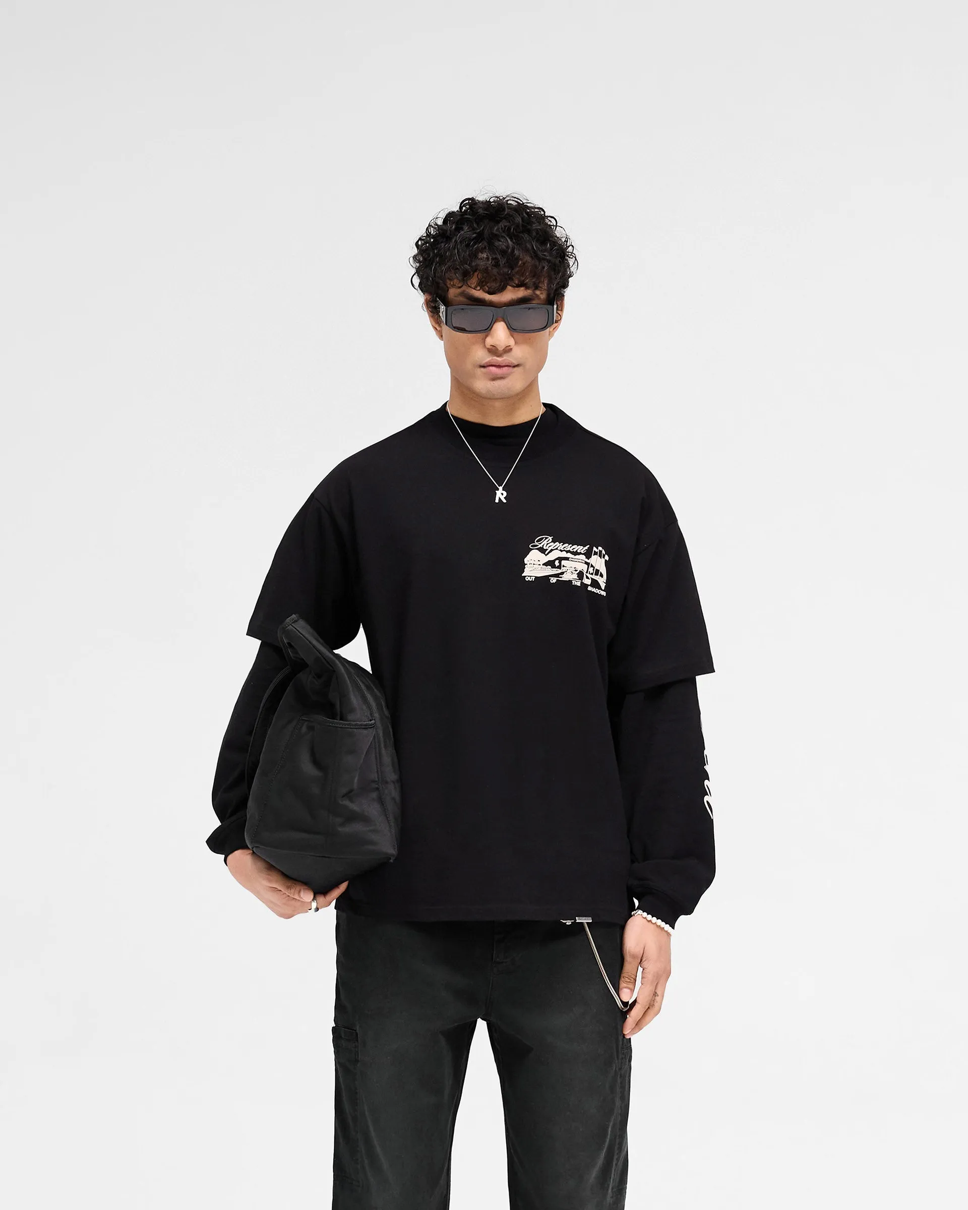 Raceway T-Shirt - Jet Black sold by Represent product image thumbnail 3