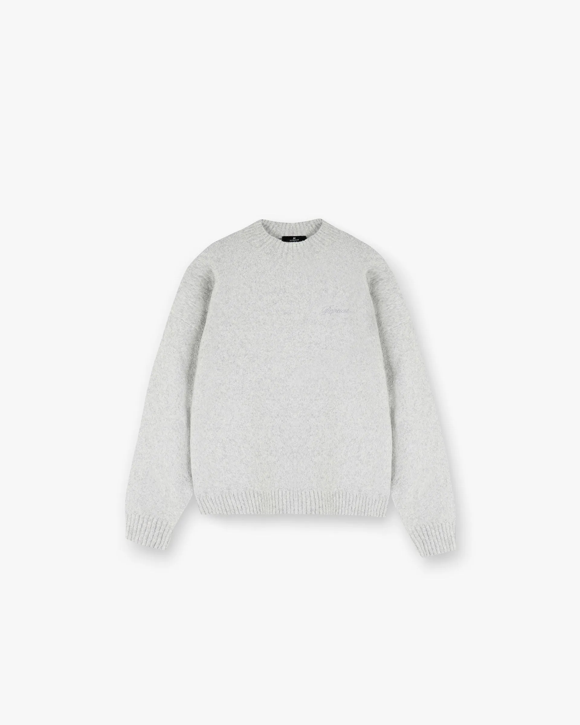 Marled Knit Jumper - Ice Grey Marl sold by Represent