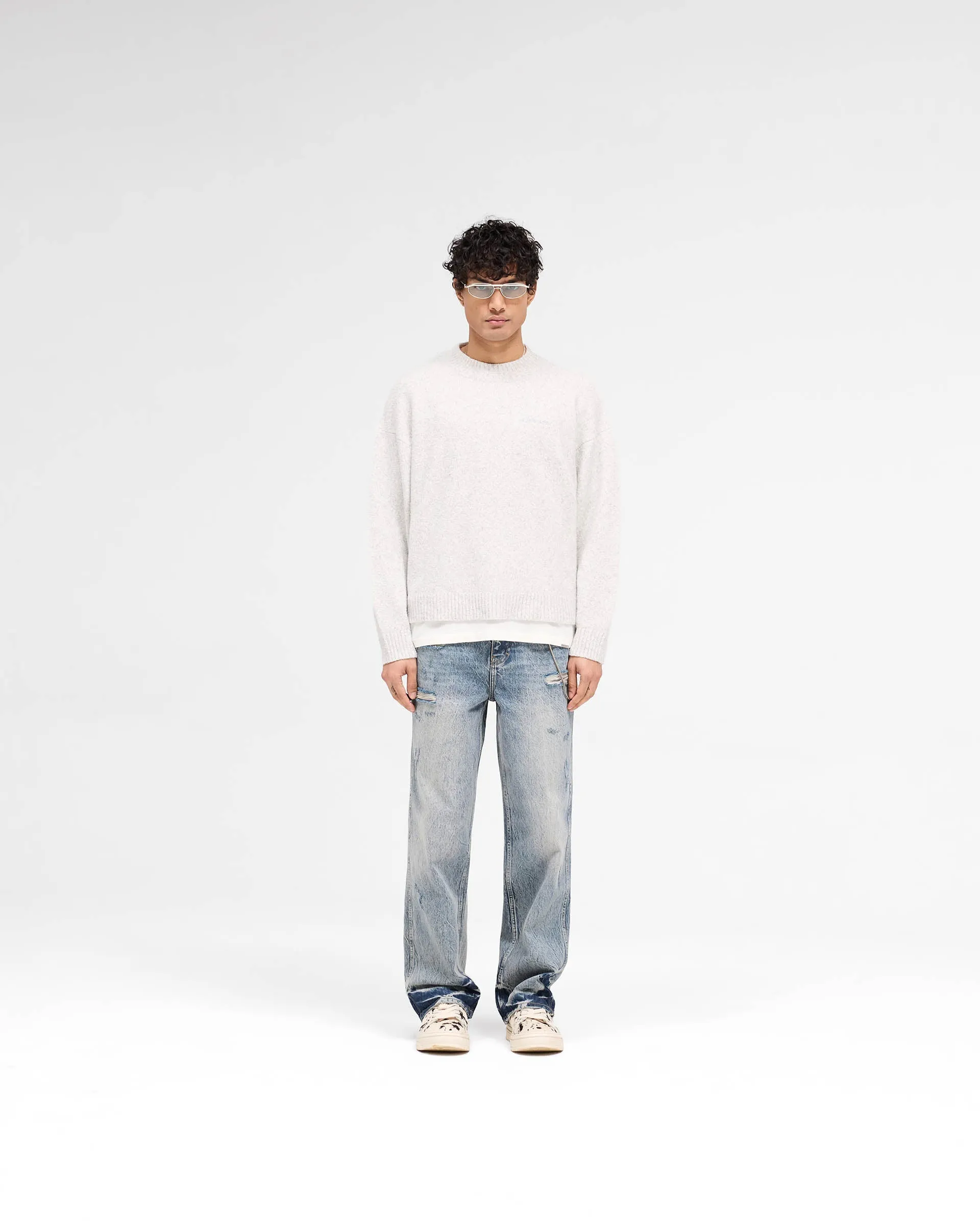 Marled Knit Jumper - Ice Grey Marl sold by Represent product image thumbnail 5