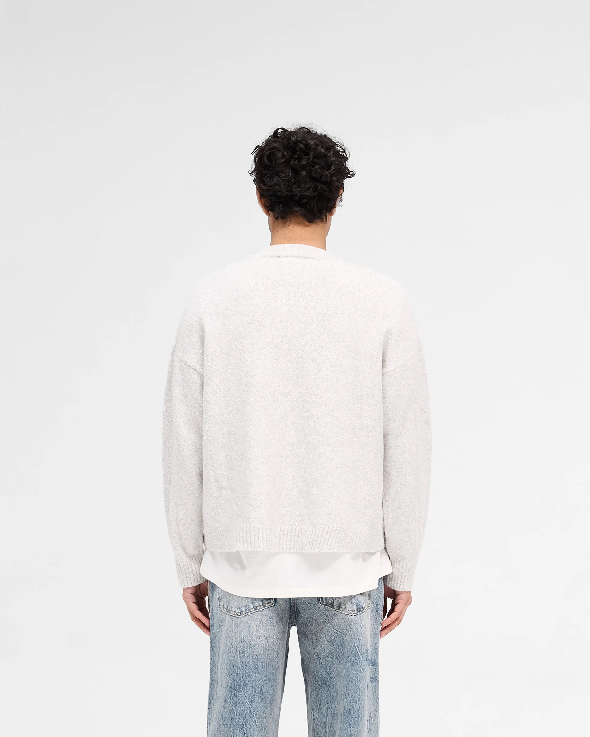 Marled Knit Jumper - Ice Grey Marl sold by Represent product image thumbnail 4