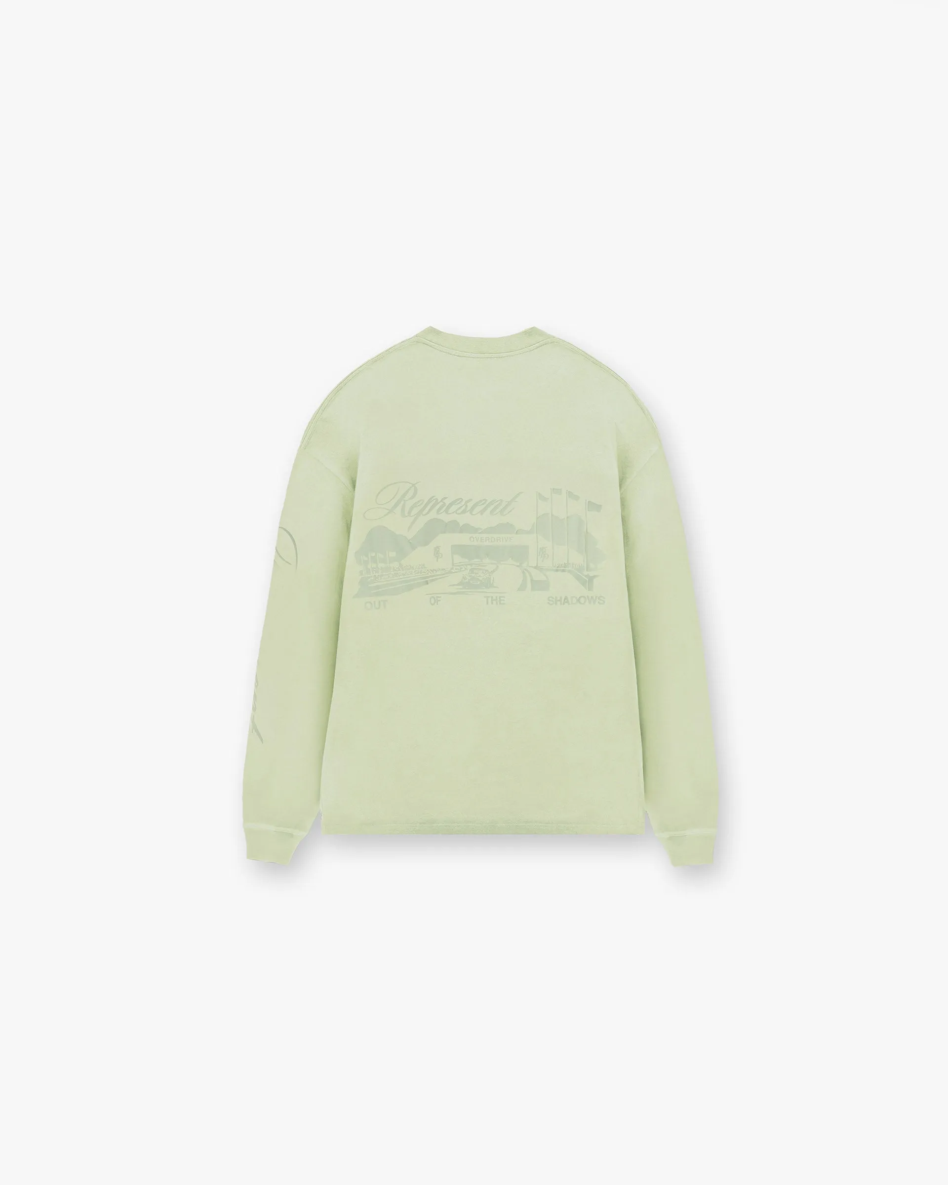 Raceway Long Sleeve T-Shirt - Matcha sold by Represent product image thumbnail 2