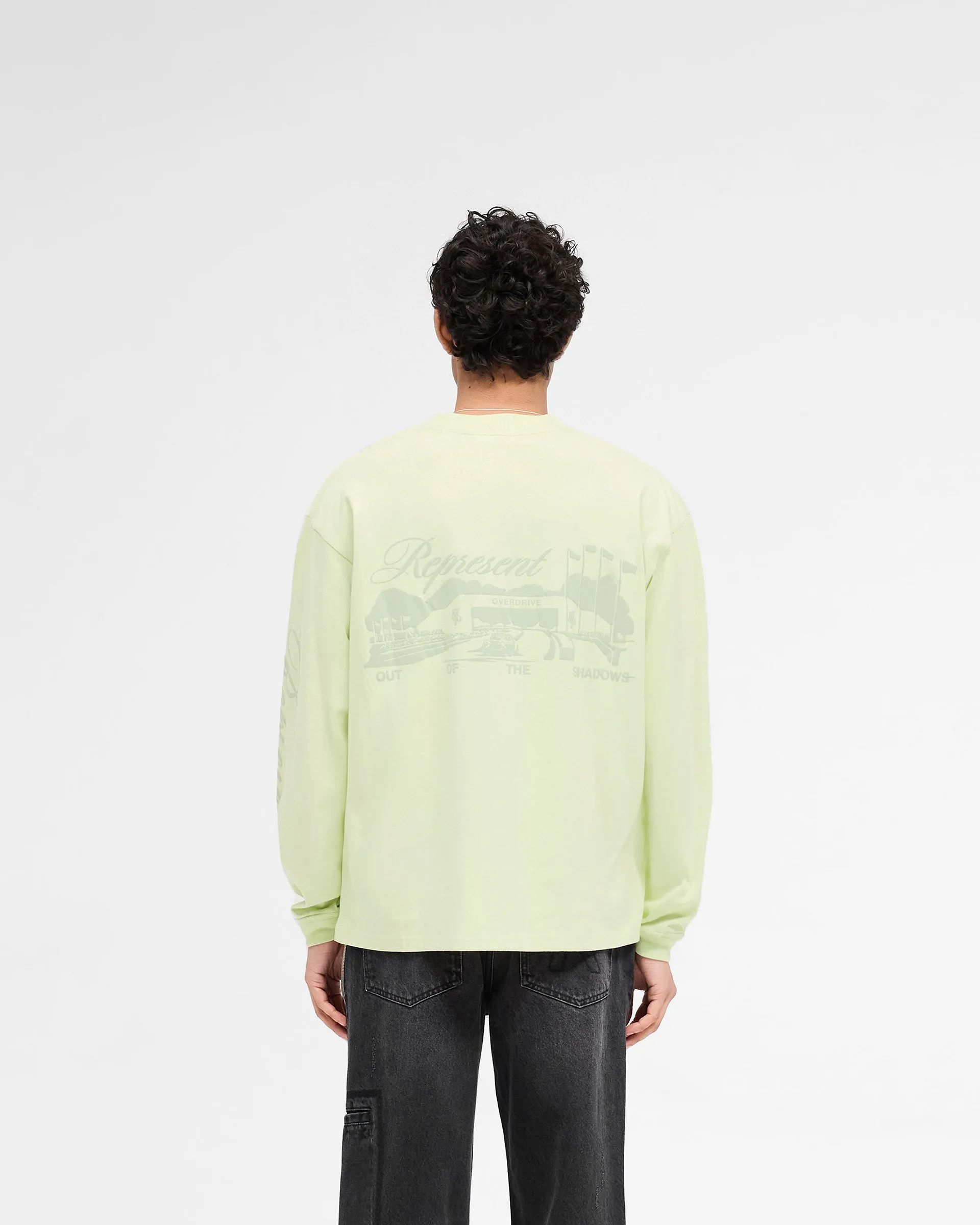 Raceway Long Sleeve T-Shirt - Matcha sold by Represent product image thumbnail 5