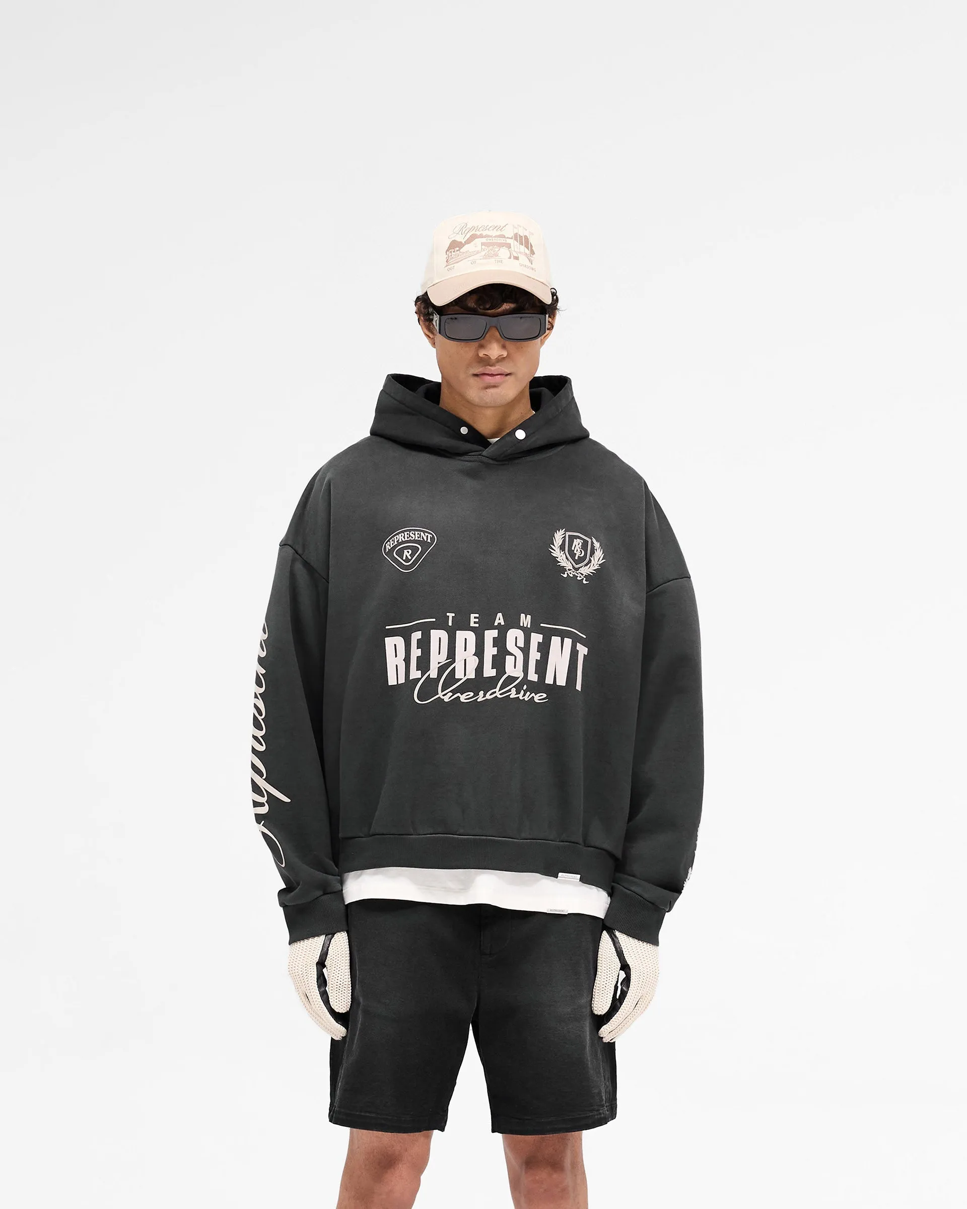World Championship Hoodie - Stained Black sold by Represent product image thumbnail 3