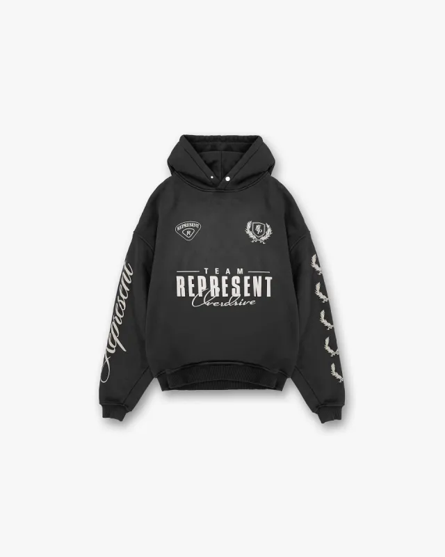 REPRESENT×Motley Crue　コラボパーカー Represent x Mötley Crüe™️ Without You Hoodie - Aged Black