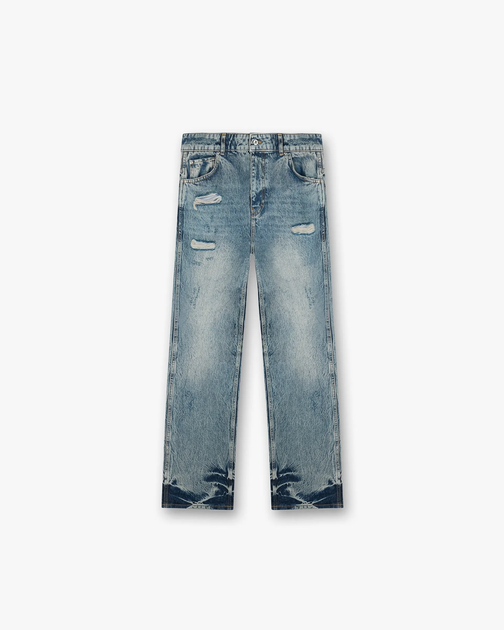 R3 Distressed Baggy Denim - Blue Cream sold by Represent