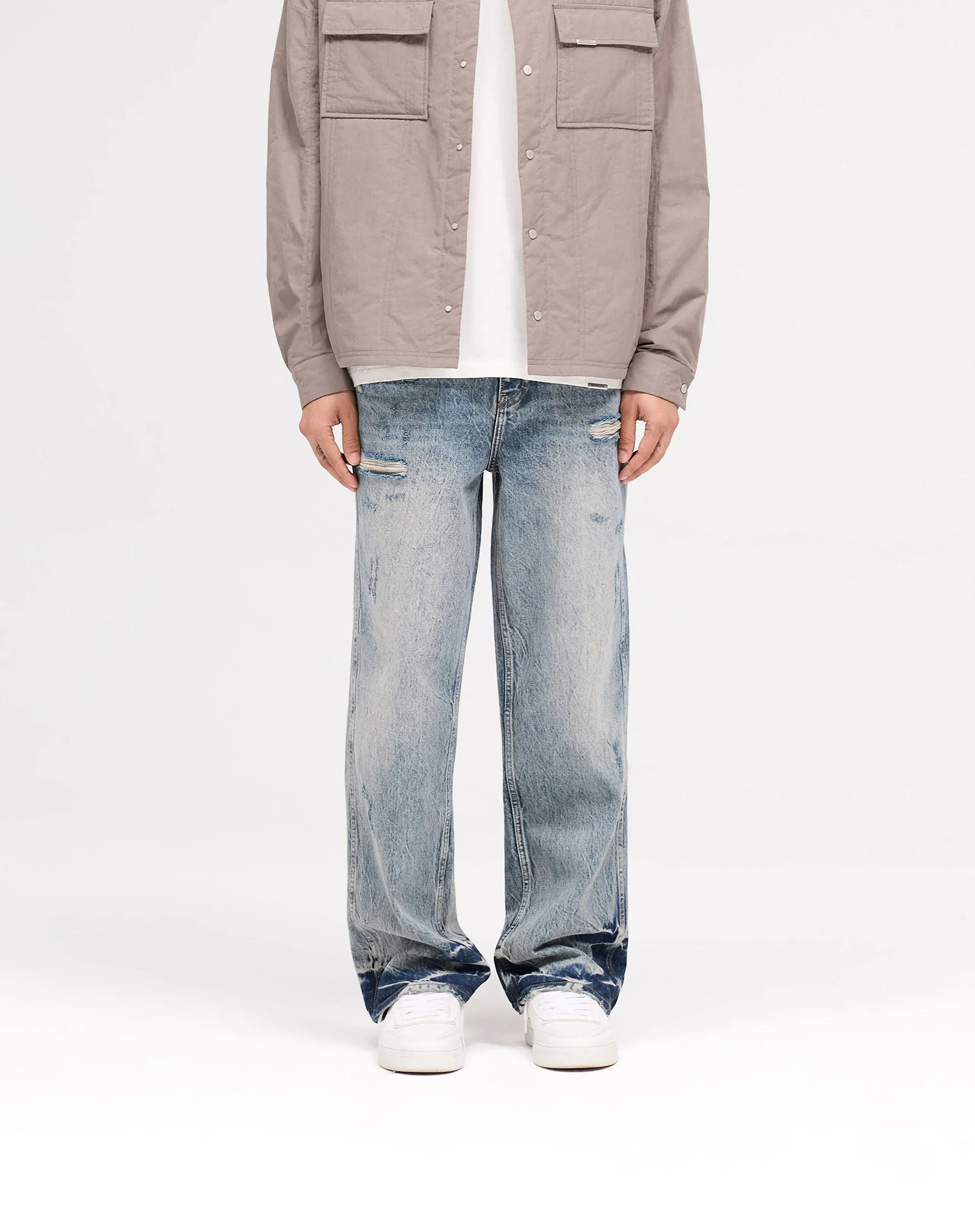 R3 Distressed Baggy Denim - Blue Cream sold by Represent product image thumbnail 2