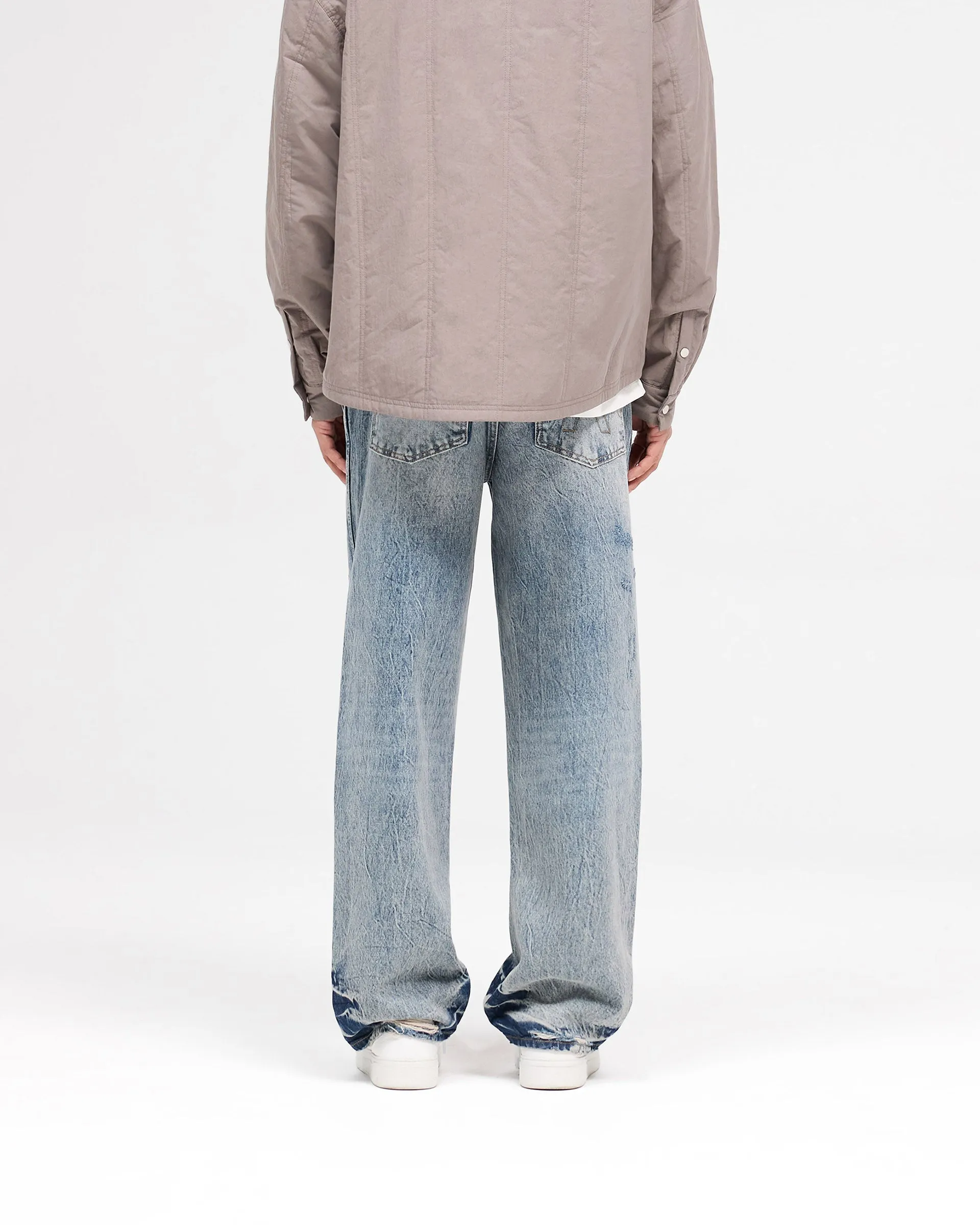 R3 Distressed Baggy Denim - Blue Cream sold by Represent product image thumbnail 4