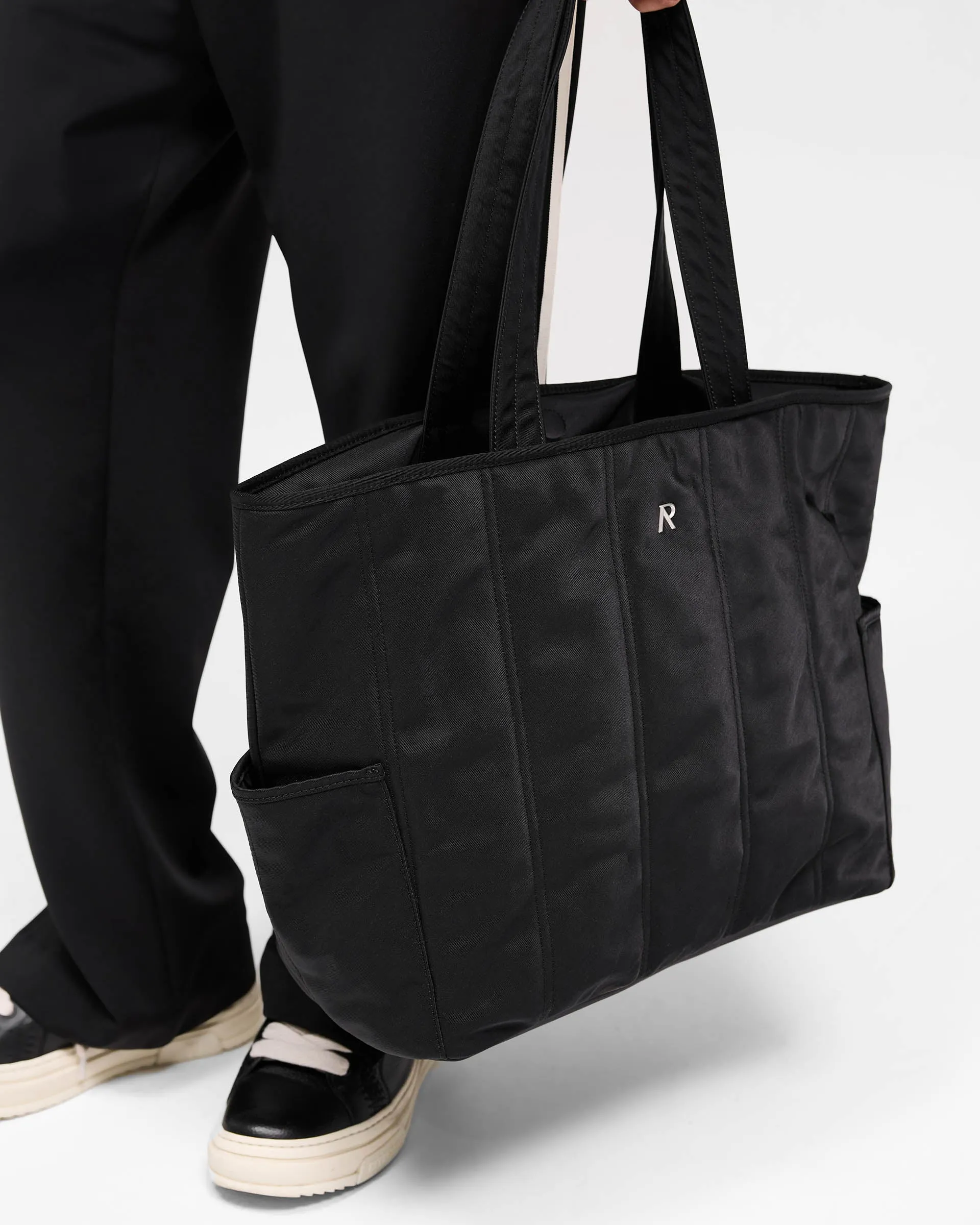 Quilted Tote Bag - Jet Black sold by Represent product image thumbnail 2