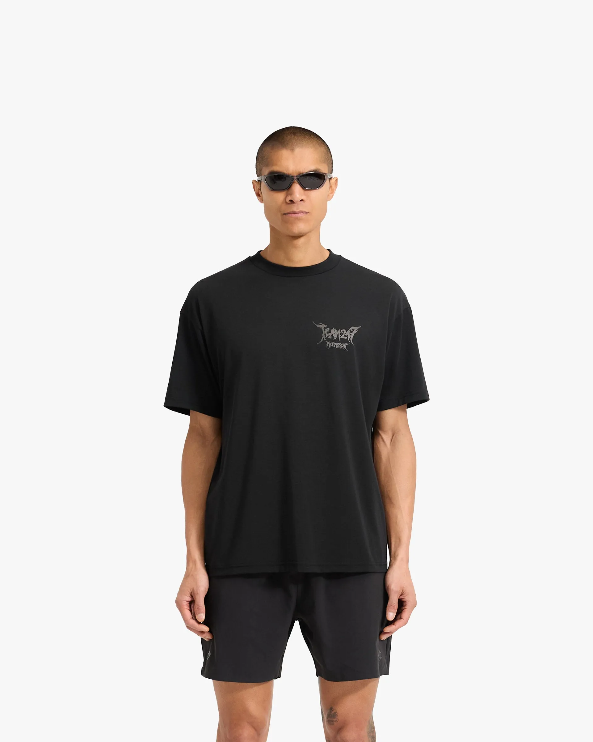 Team 247 X END Oversized T-Shirt - Jet Black sold by Represent product image thumbnail 3