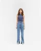 Split Hem Straight Jean - Washed Blue sold by Represent