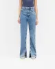 Split Hem Straight Jean - Washed Blue sold by Represent