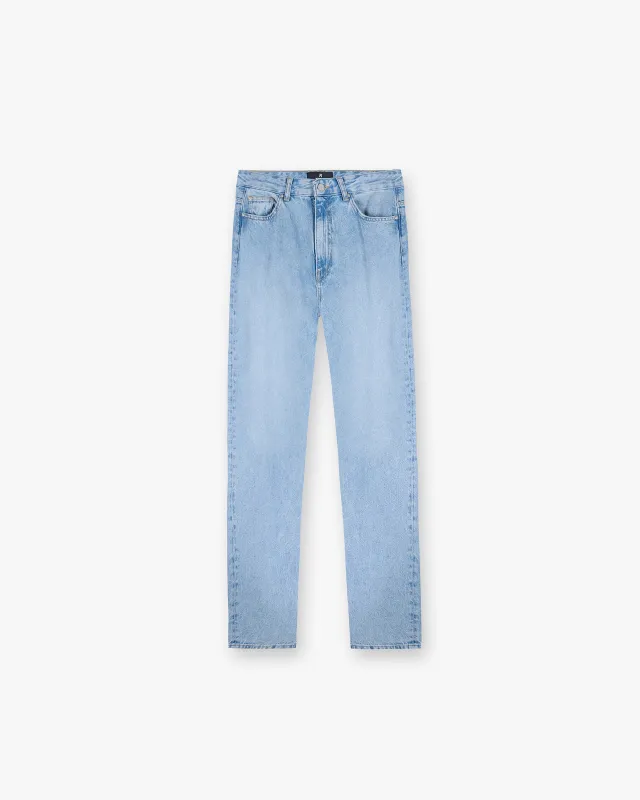High Rise Straight Jean - Washed Blue sold by Represent