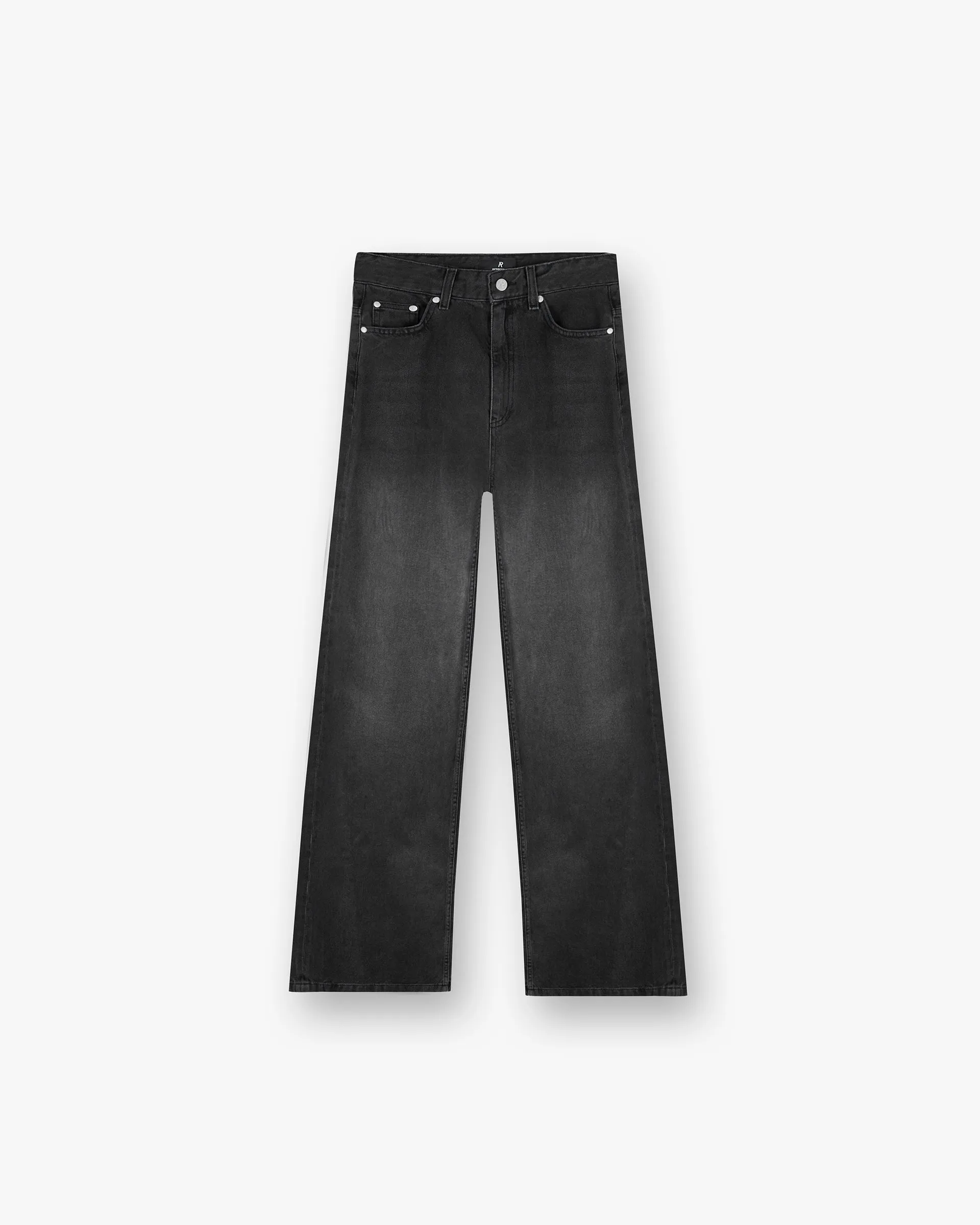 Mid Rise Wide Leg Jean - Washed Black sold by Represent