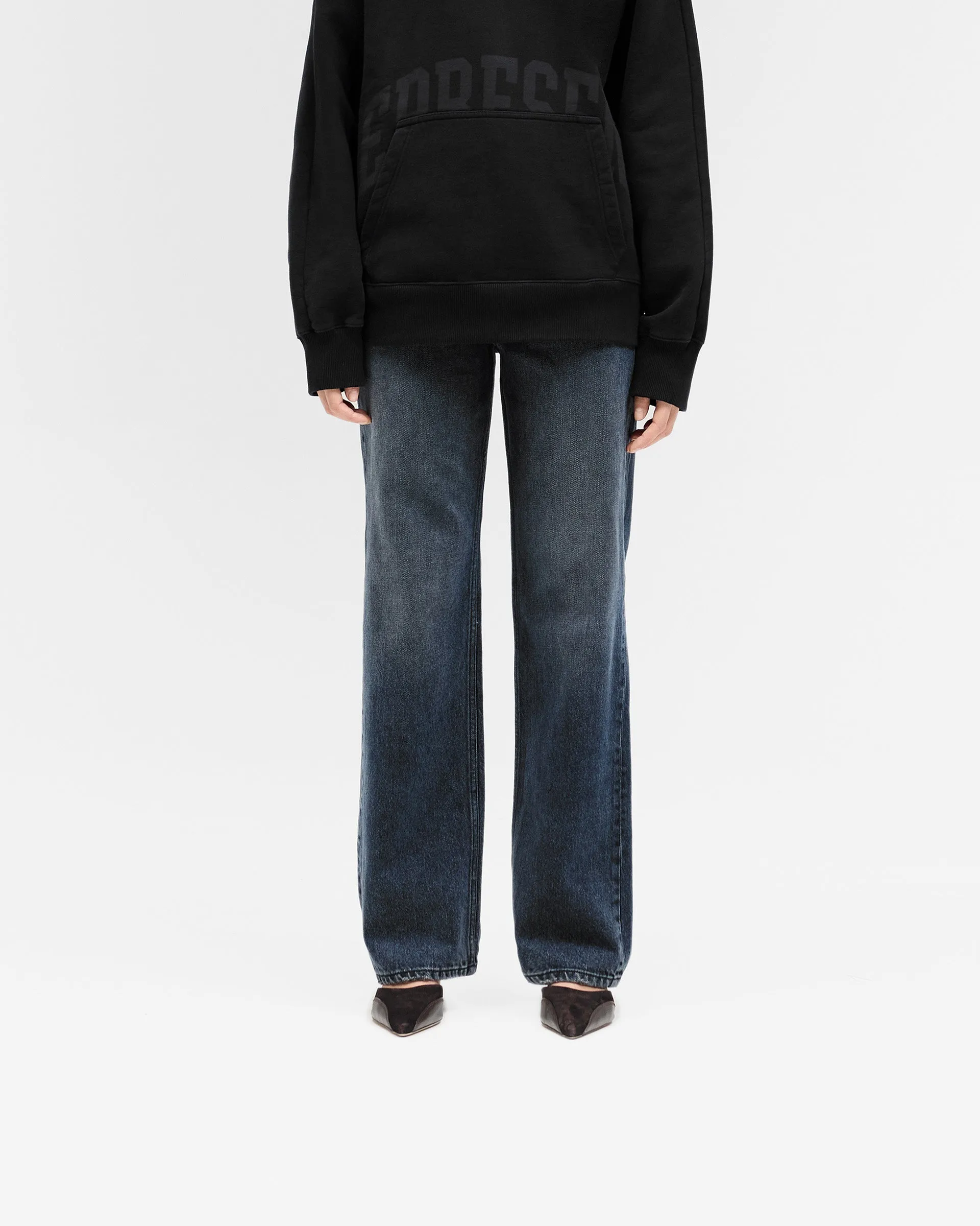 High Rise Straight Jean - Dark Blue sold by Represent product image thumbnail 3